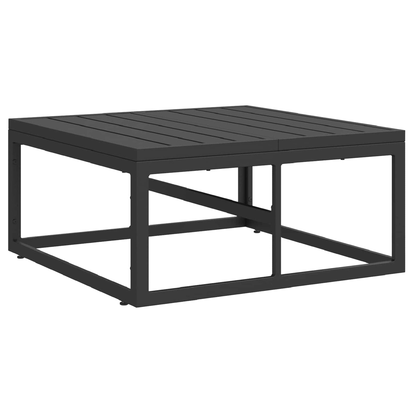 Garden Sofa Set 9 pcs Black Aluminium