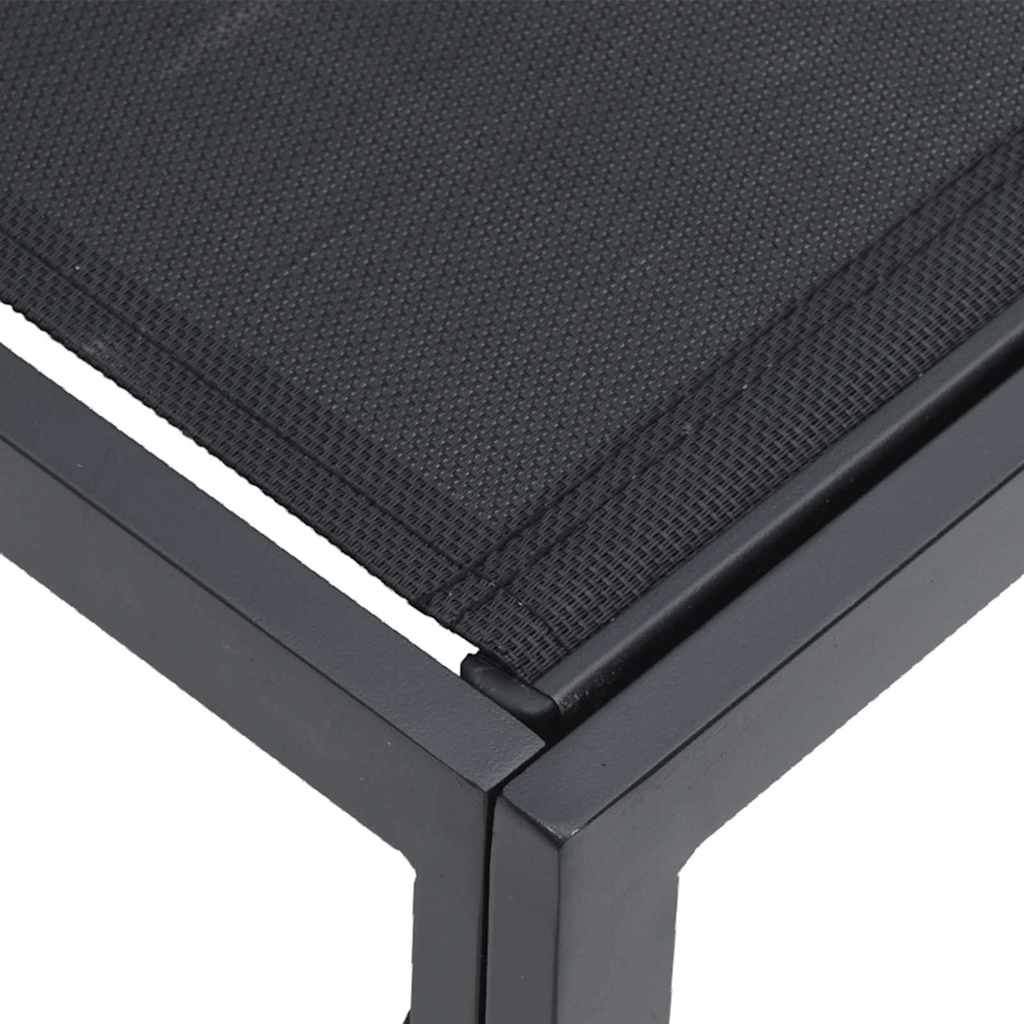 Garden Sofa Set 13 pcs Black Aluminium