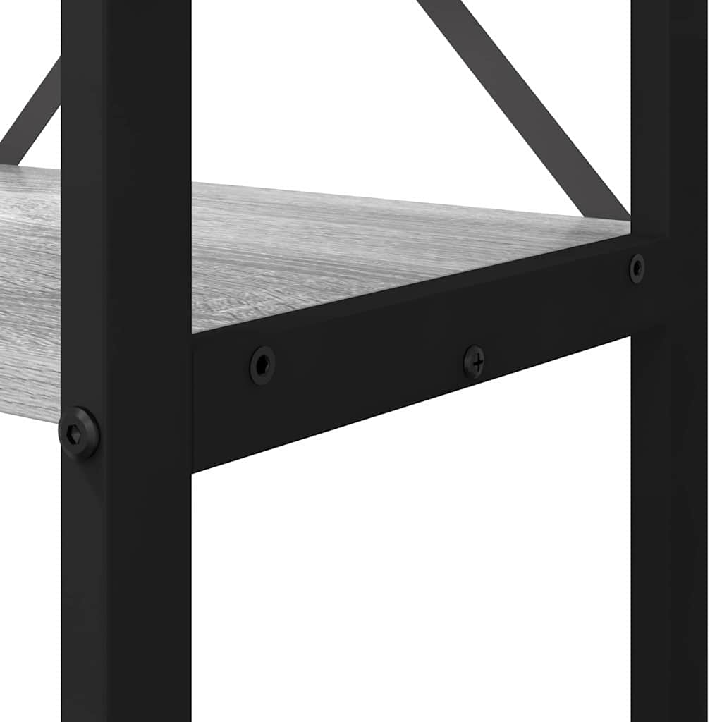 Bookshelf 40 x 30 x 119 cm Engineered Wood Grey sonoma