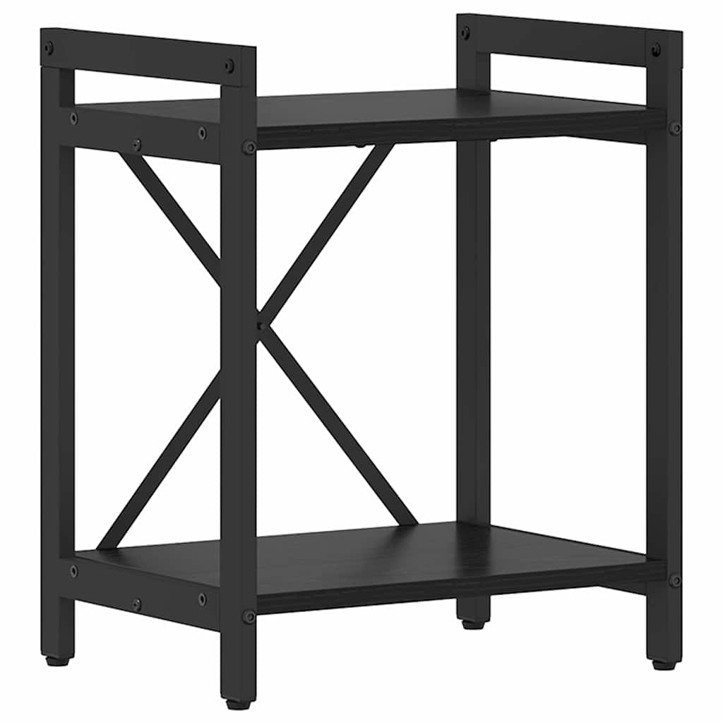 Bookshelf 40 x 30 x 50 cm Engineered Wood Black Oak