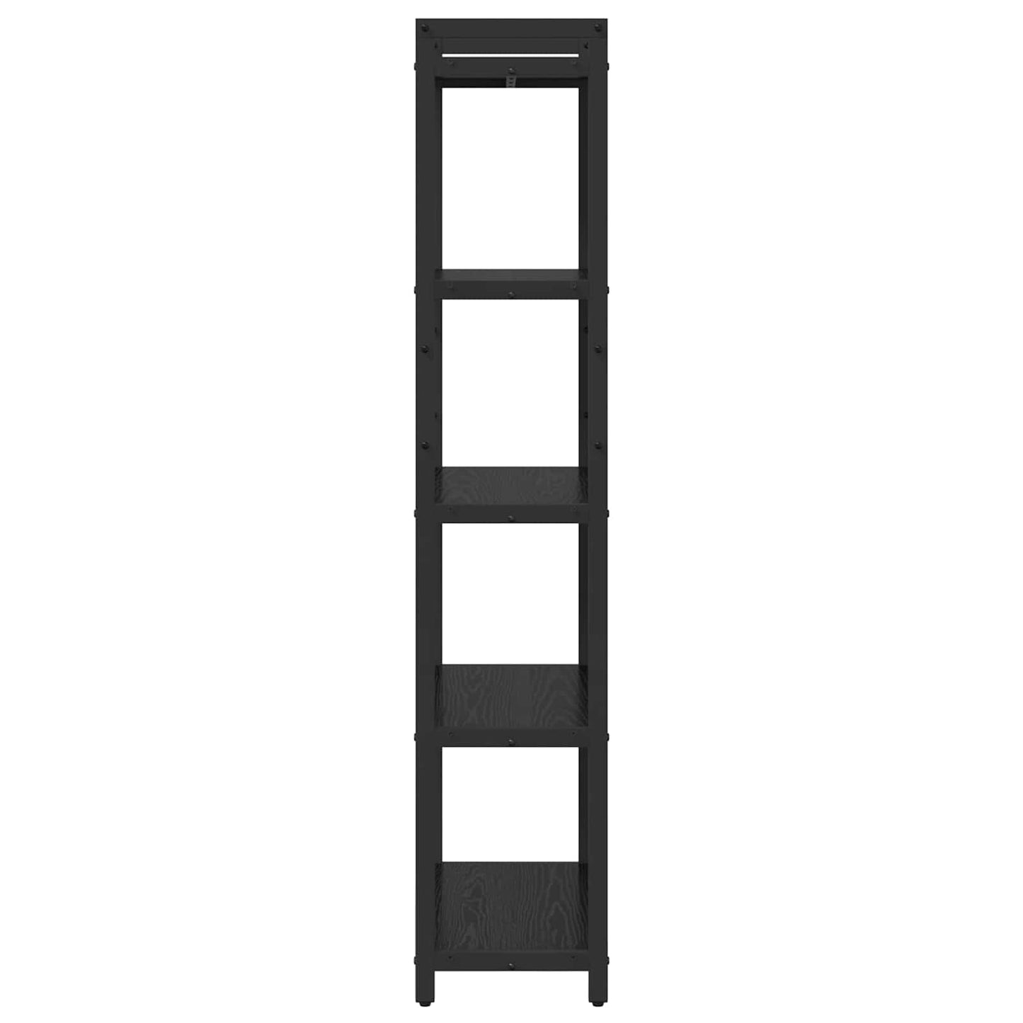 Bookshelf 60 x 30 x 155 cm Engineered Wood Black Oak