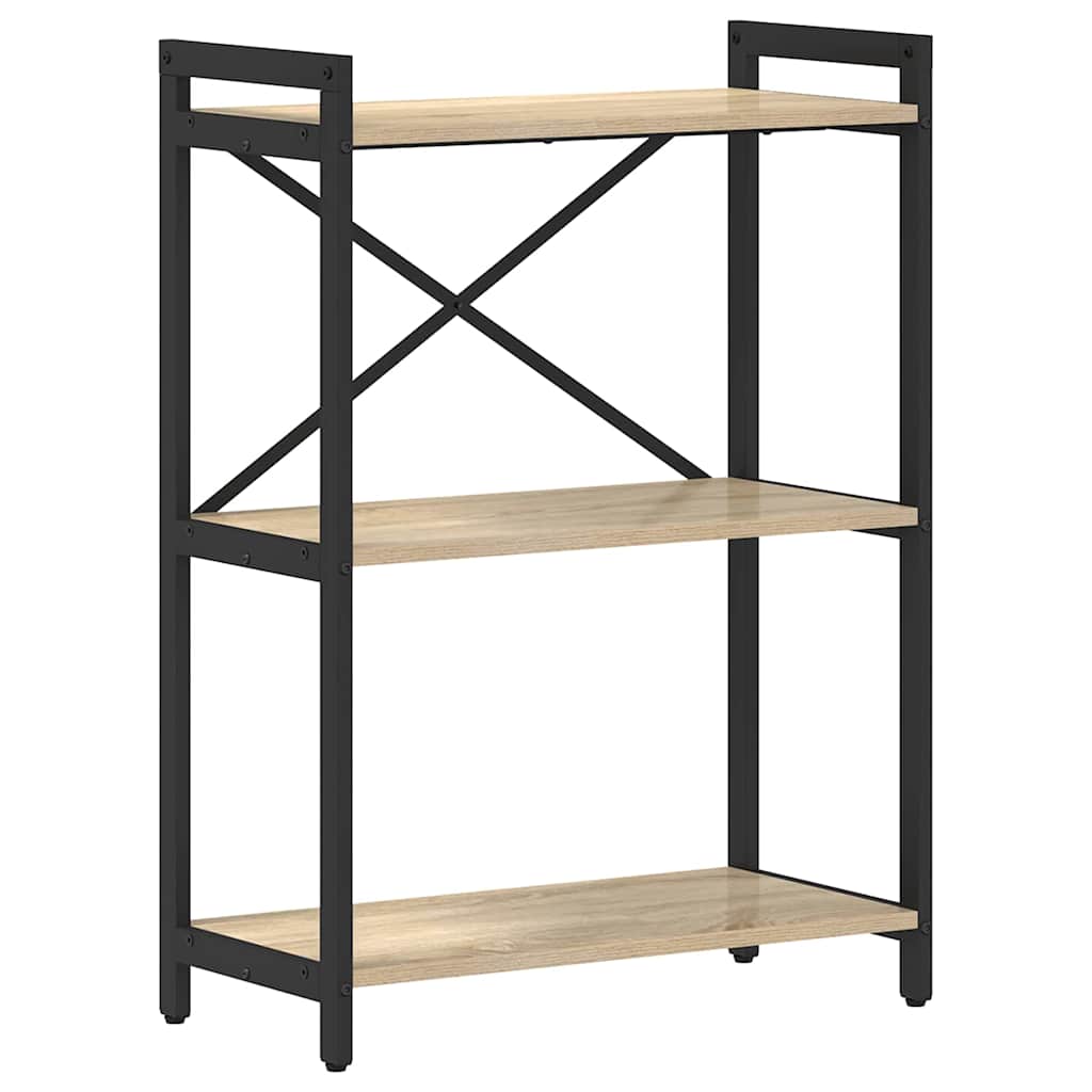 Bookshelf 60 x 30 x 85 cm Engineered Wood Sonoma Oak