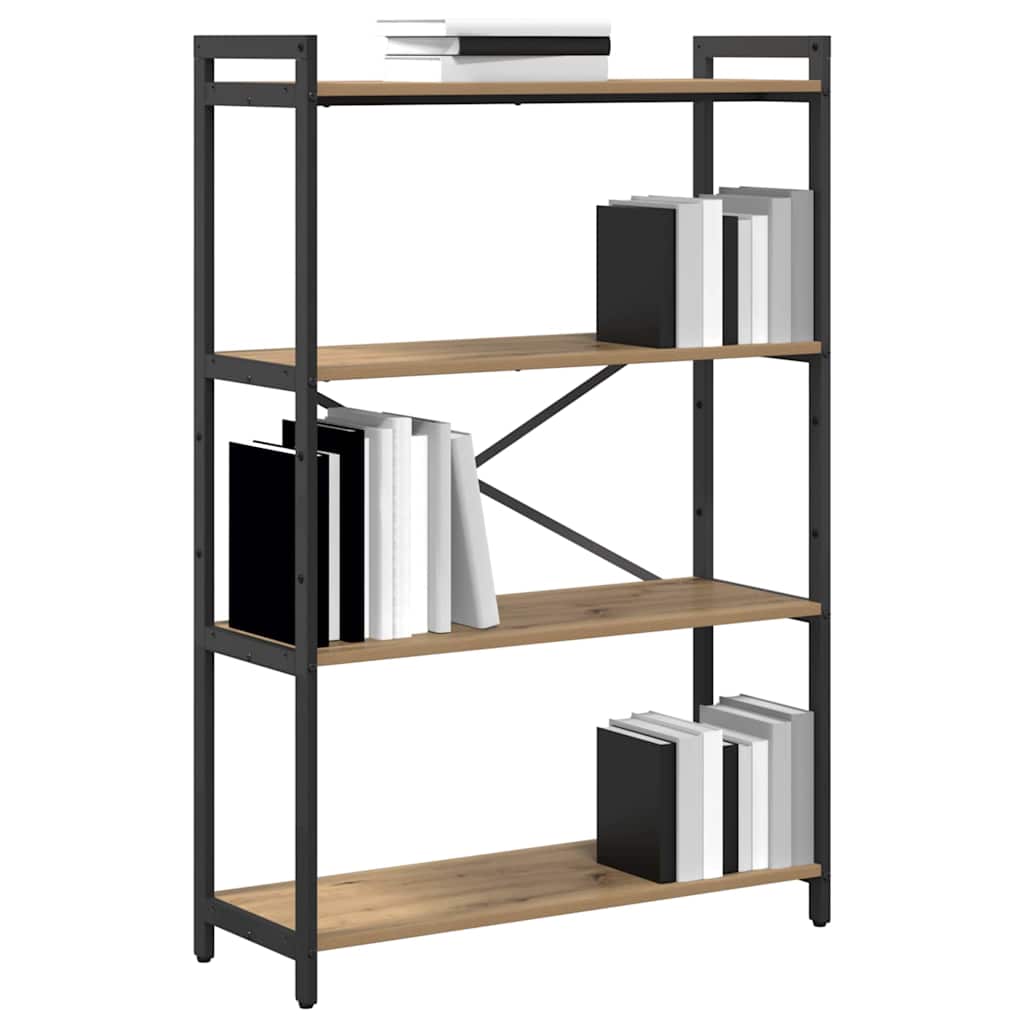 Bookshelf 80 x 30 x 120 cm Engineered Wood Artisan Oak