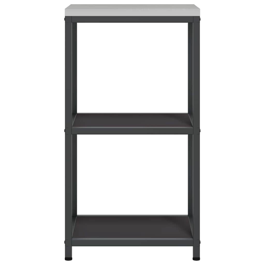 Kitchen Shelving Unit HATTEM Black 40 x 50 x 92 cm Steel