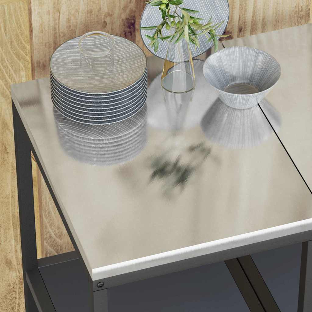 Kitchen Shelving Unit HATTEM Anthracite 40 x 50 x 92 cm Steel