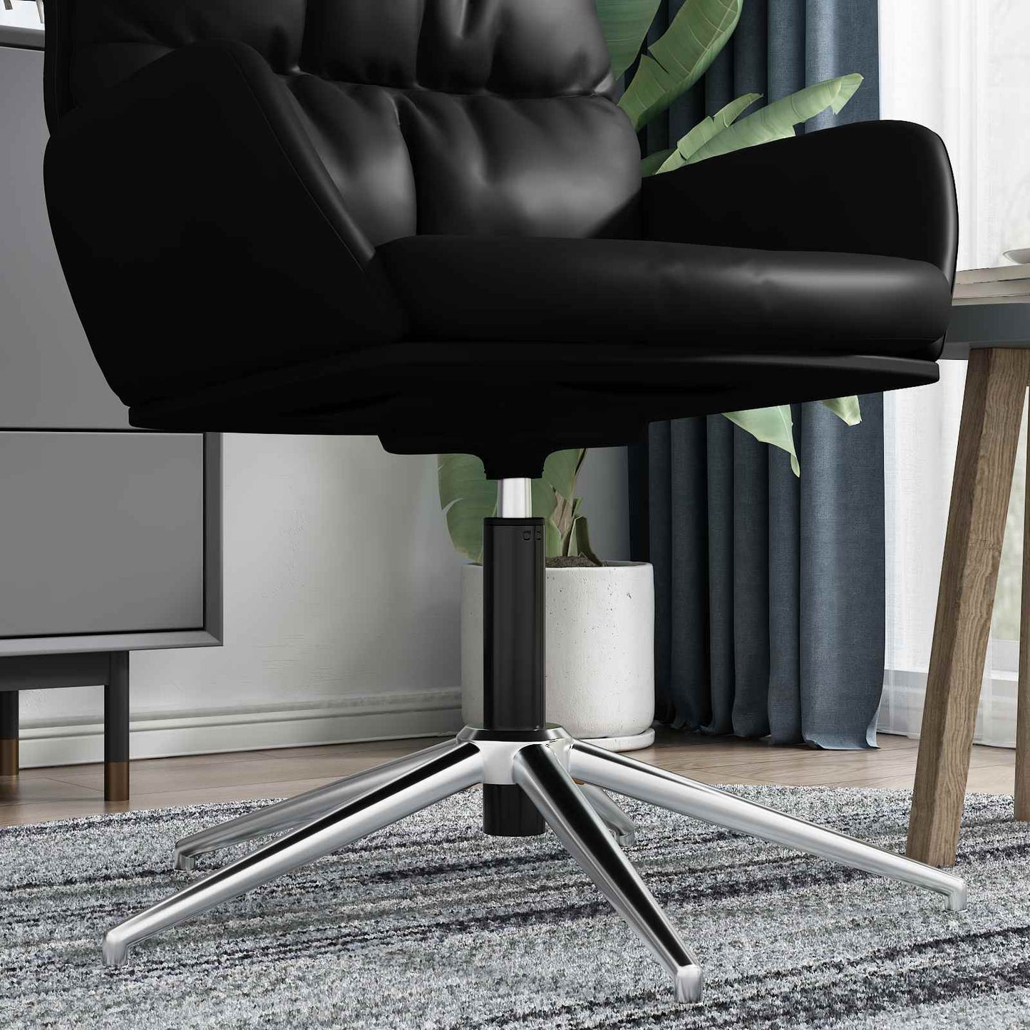 Office Chair Gas Cylinder Extendable Black 14 cm Iron