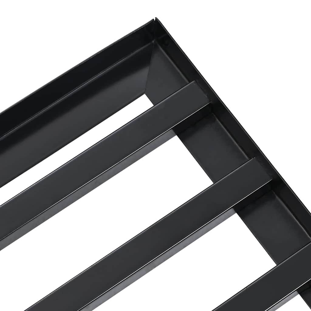 Garden Leveling Rake Black 75 x 25 x 6 cm Powder-Coated Steel