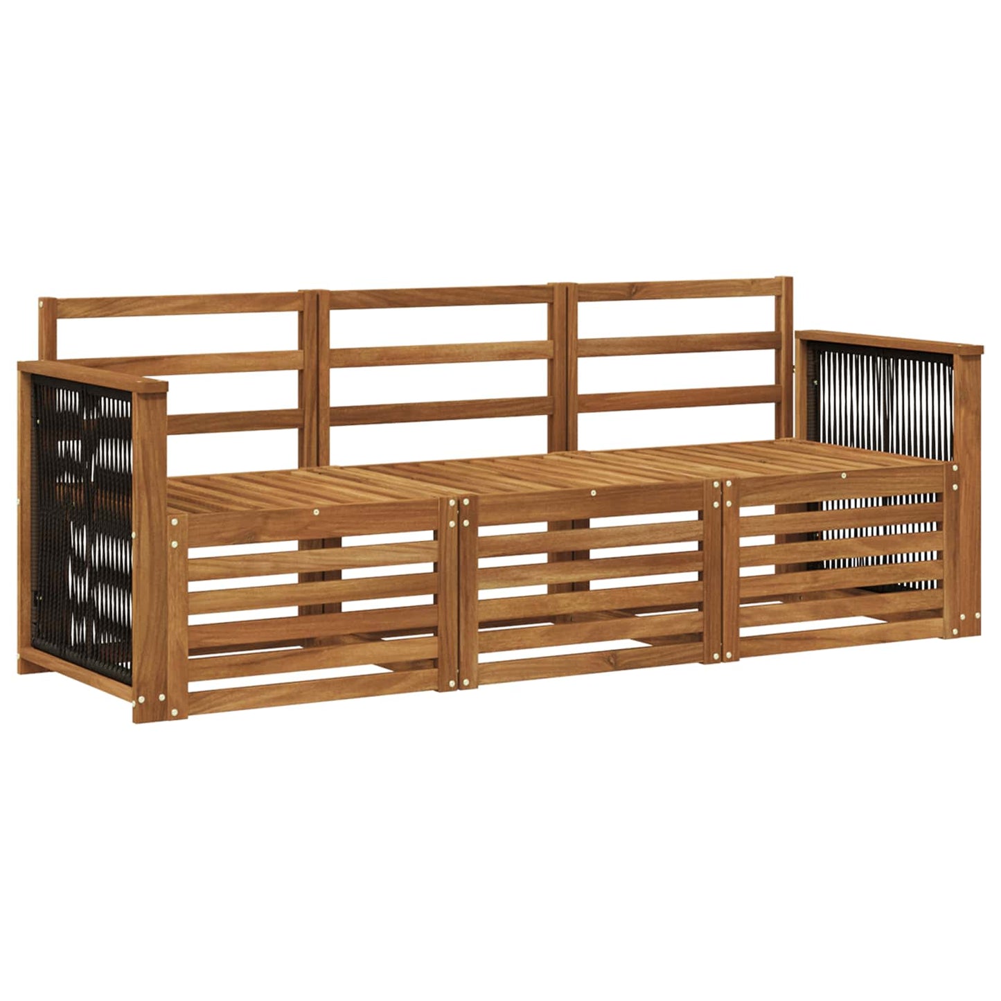 Sofa Sets 3 pcs Solid Acacia Wood