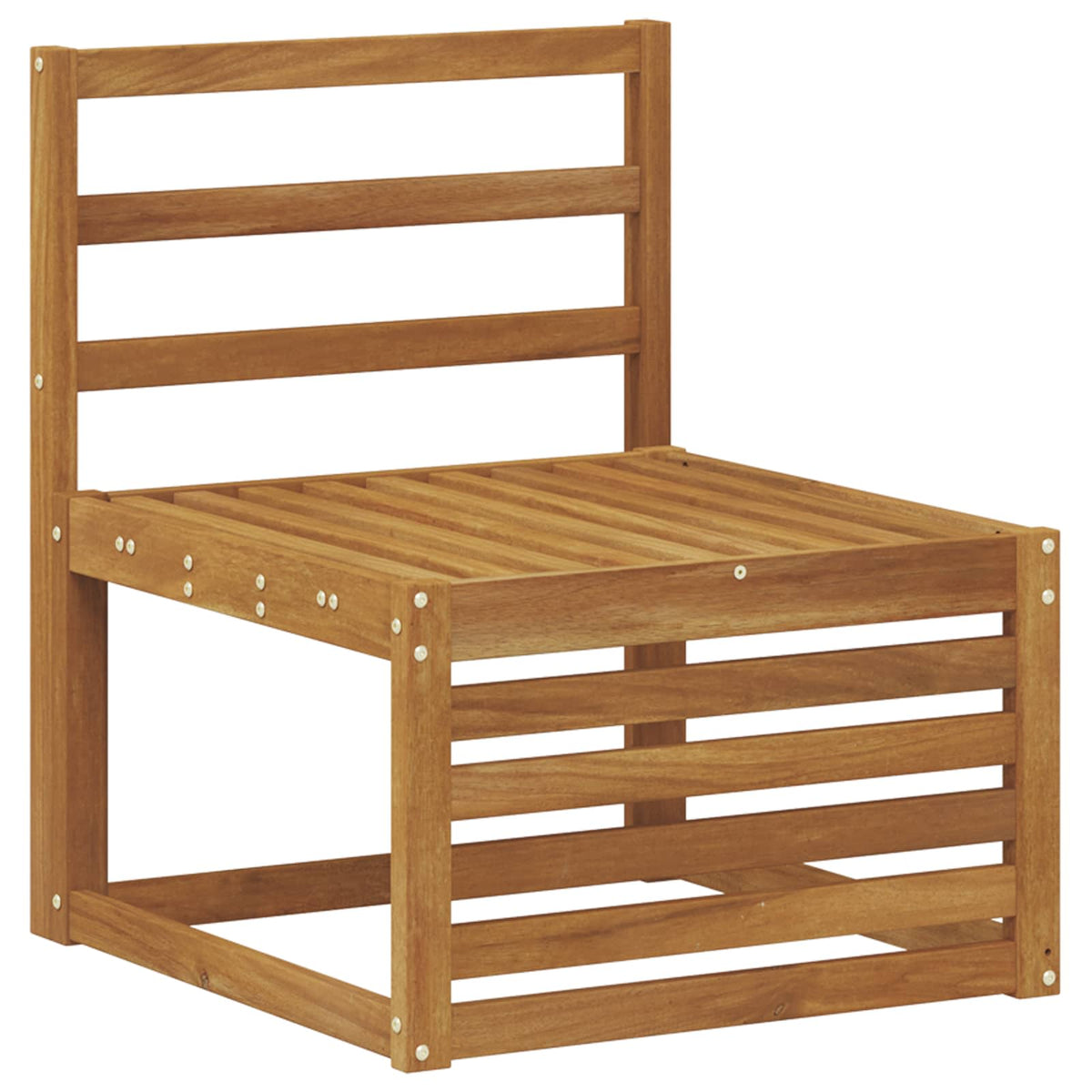 Outdoor Sofa Set 6 pcs 6-Seaters Natural Solid Acacia Wood
