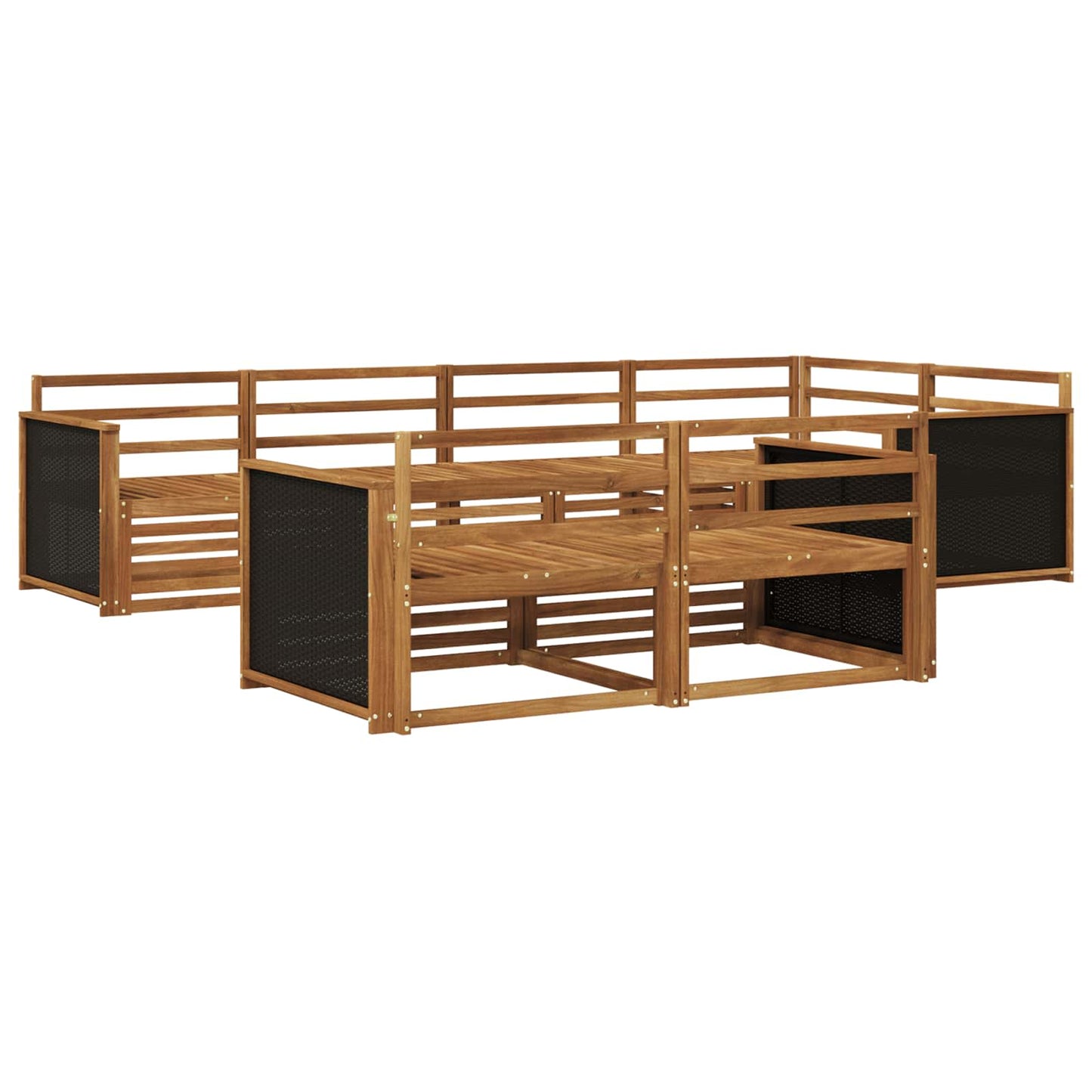 Outdoor Sofa Set 7 pcs Natural