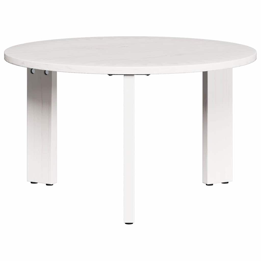 Coffee Table 2 pcs White 47.5 x 47.5 x 27 cm Solid Pine wood