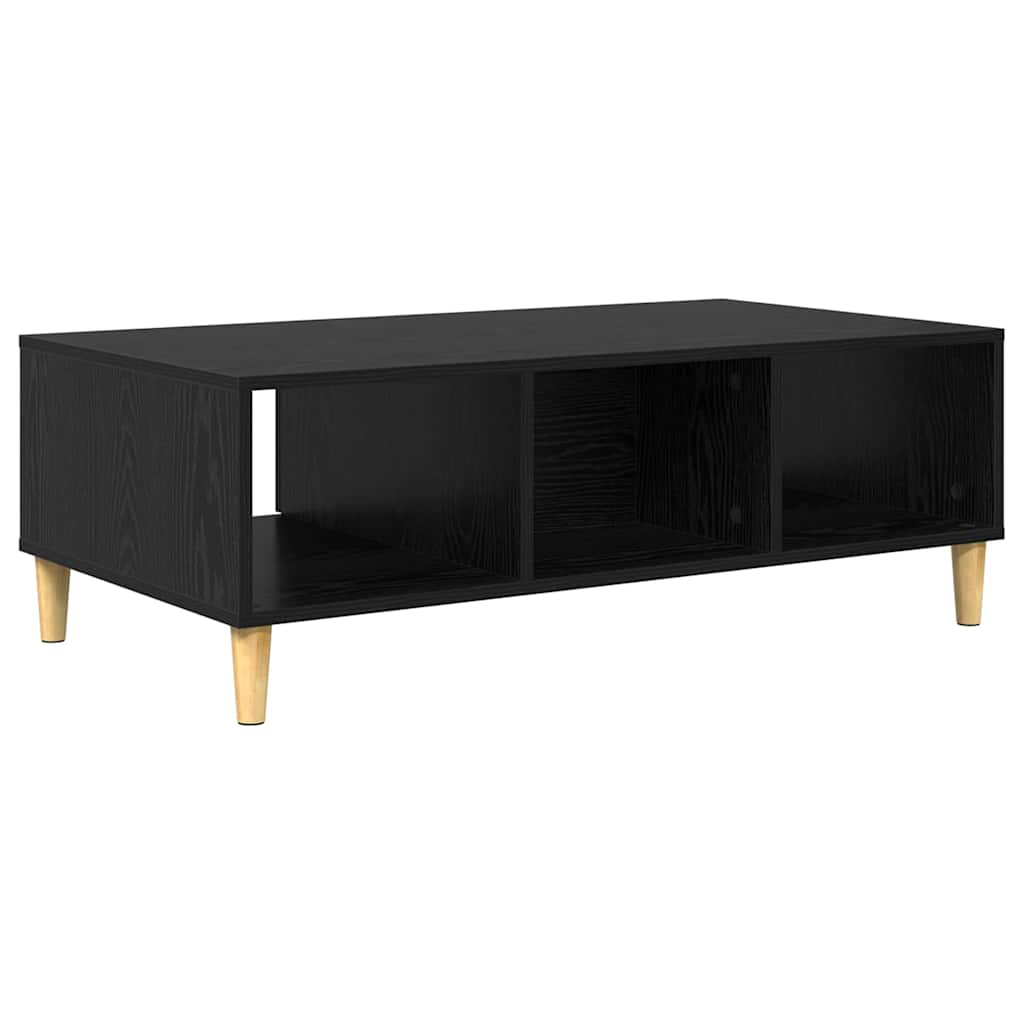 Coffee Table Black Oak 102 x 55 x 35 cm Engineered Wood