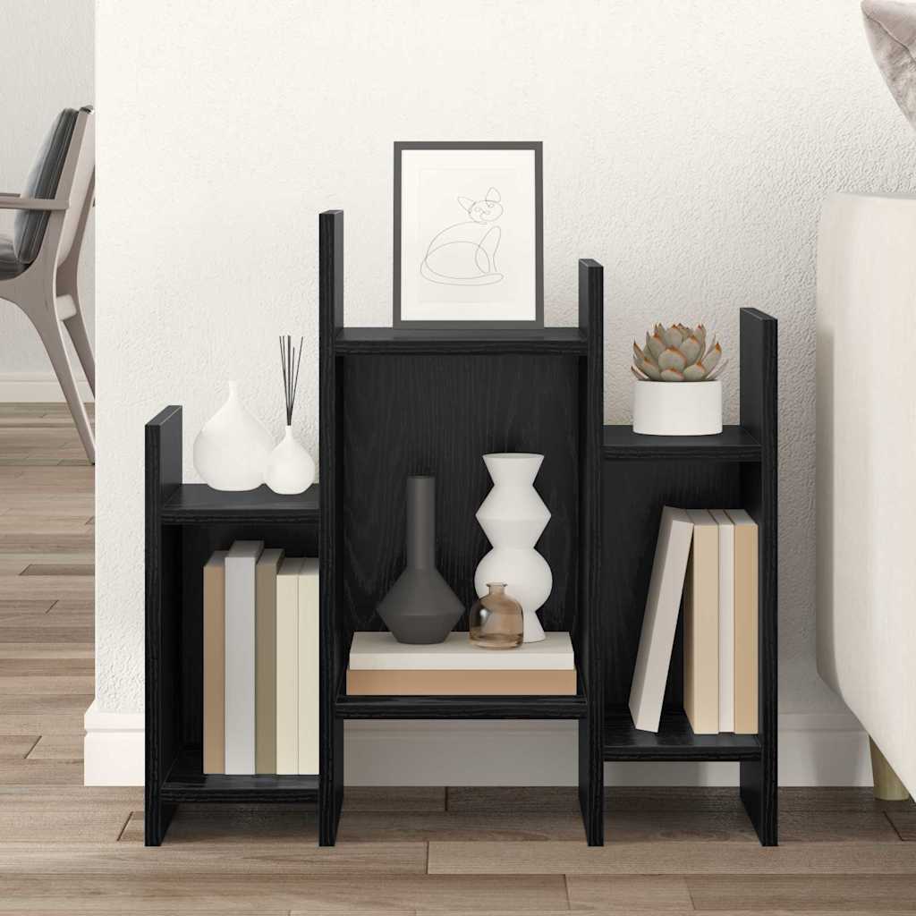 Side Cabinet Black Oak 60 x 26 x 60 cm Engineered Wood