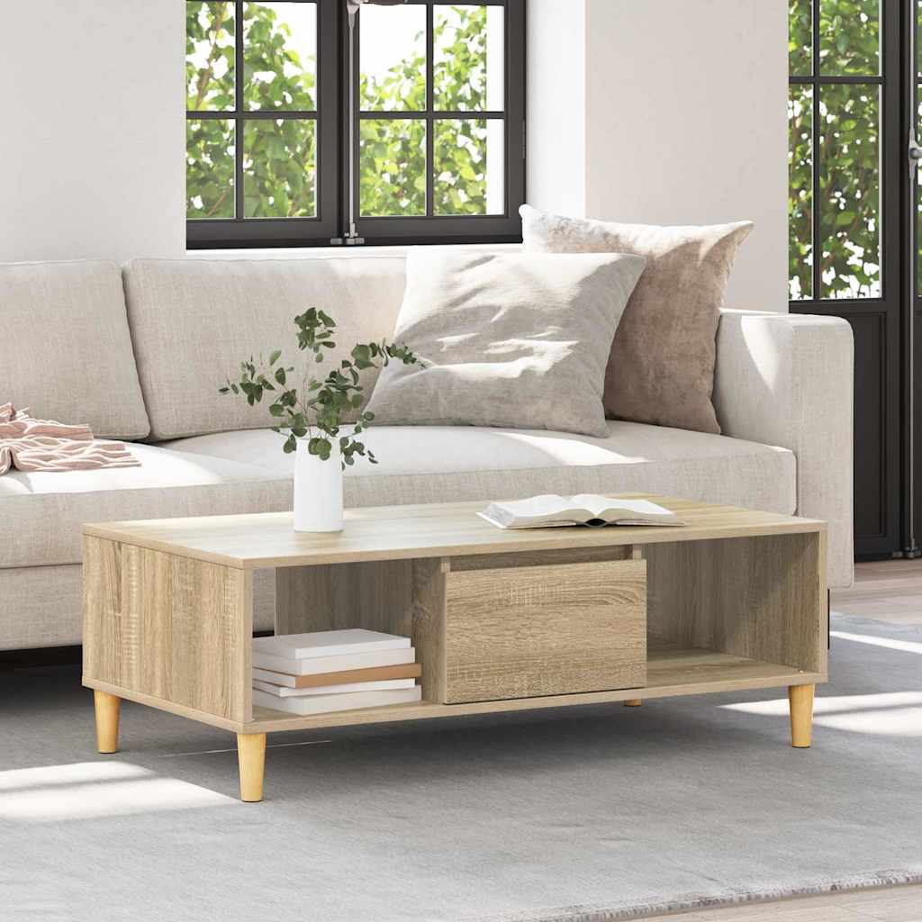Coffee Table Sonoma Oak 102 x 55 x 35 cm Engineered Wood