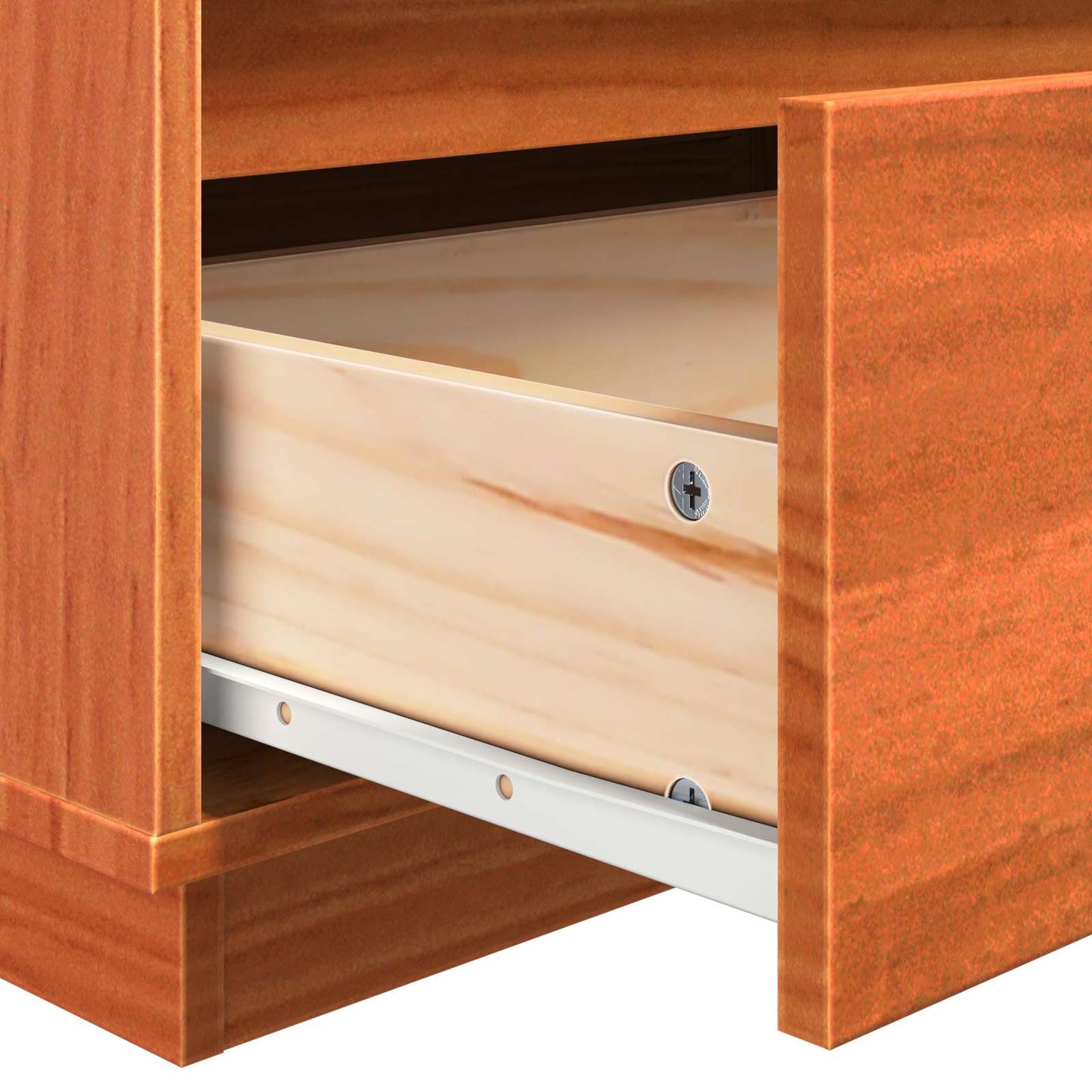 Bedside Cabinet Wax Brown 60 x 34 x 51 cm Engineered Wood