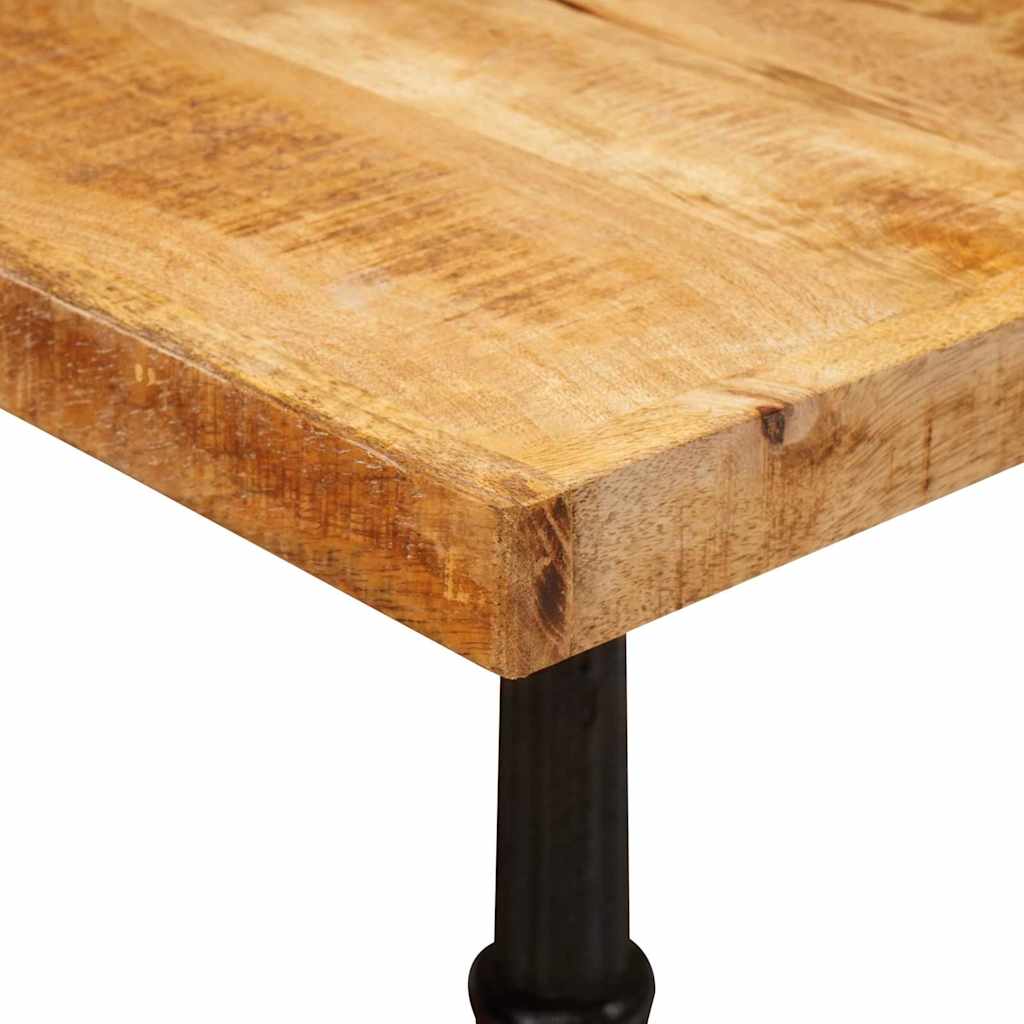 Bistro Table 50 x 50 x 76 cm Solid Mango Wood Brown Square