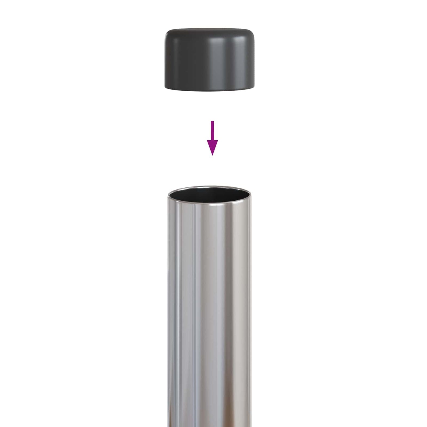 Fence Post 12 pcs Silver 110 cm Powder-coated steel