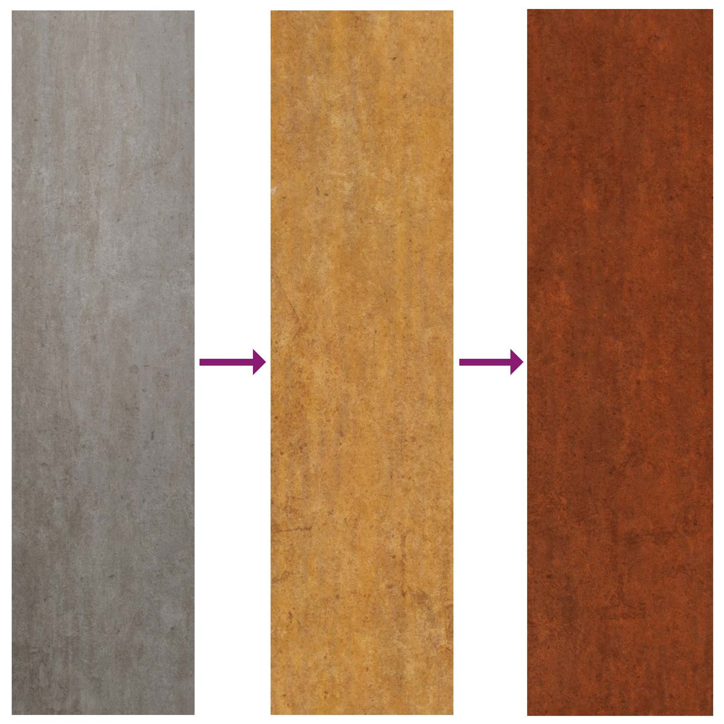 Lawn Edging 450 x 25 cm Weathering Steel Rusty
