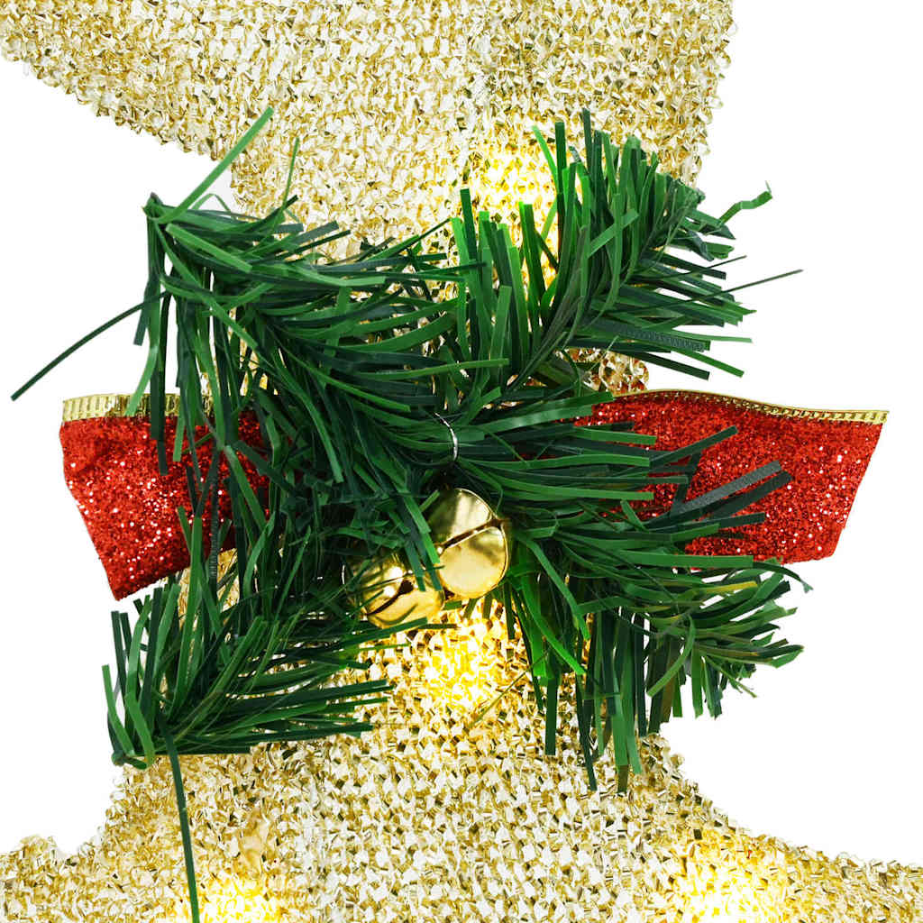 LED Reindeers 7 pcs Gold 43 x 18 x 66 cm Fabric