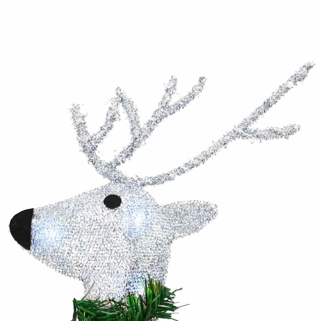 LED Reindeers 3 pcs Cold White 43 x 18 x 66 cm Fabric