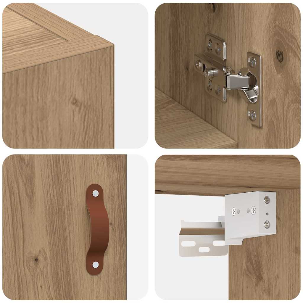 Wall Cabinet 60 x 31 x 60 cm Engineered Wood Artisan oak