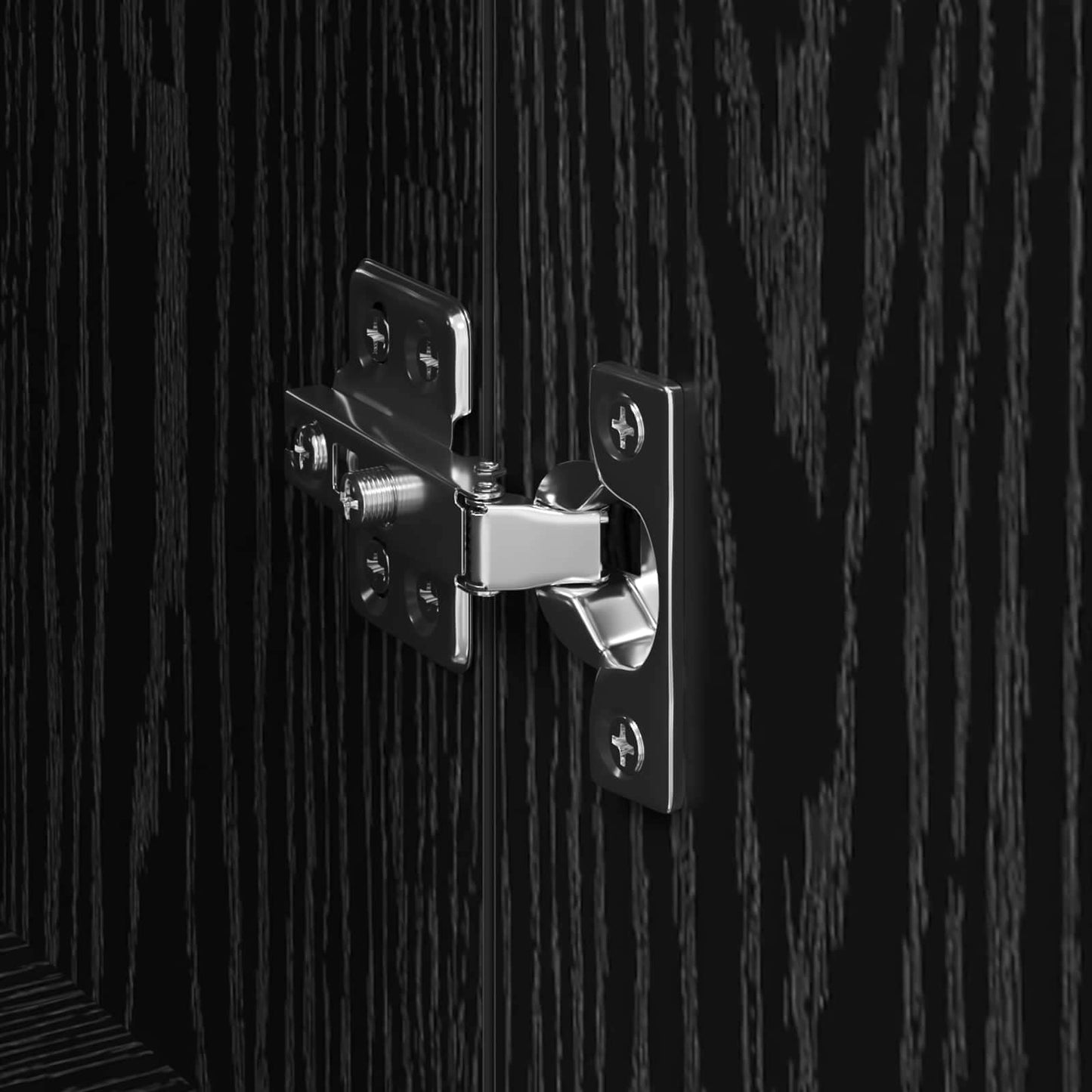 Highboard Black 60 x 36 x 110 cm Engineered Wood