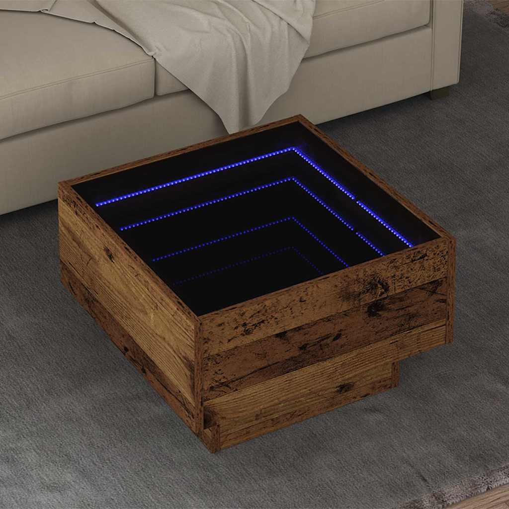 Coffee Table Old wood 50 x 50 x 30 cm