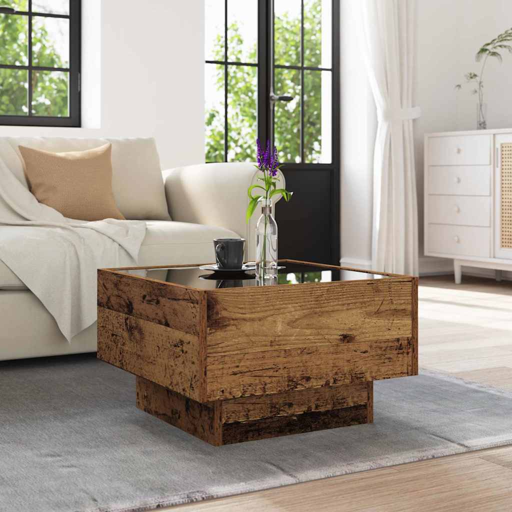 Coffee Table Old wood 50 x 50 x 30 cm