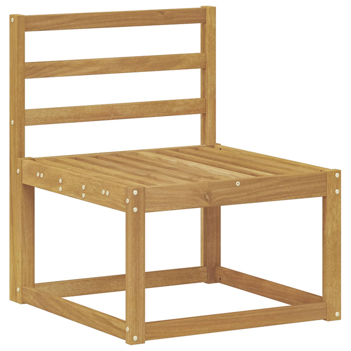 Outdoor Sofa Set 7 pcs 7-Seaters White Solid Acacia Wood