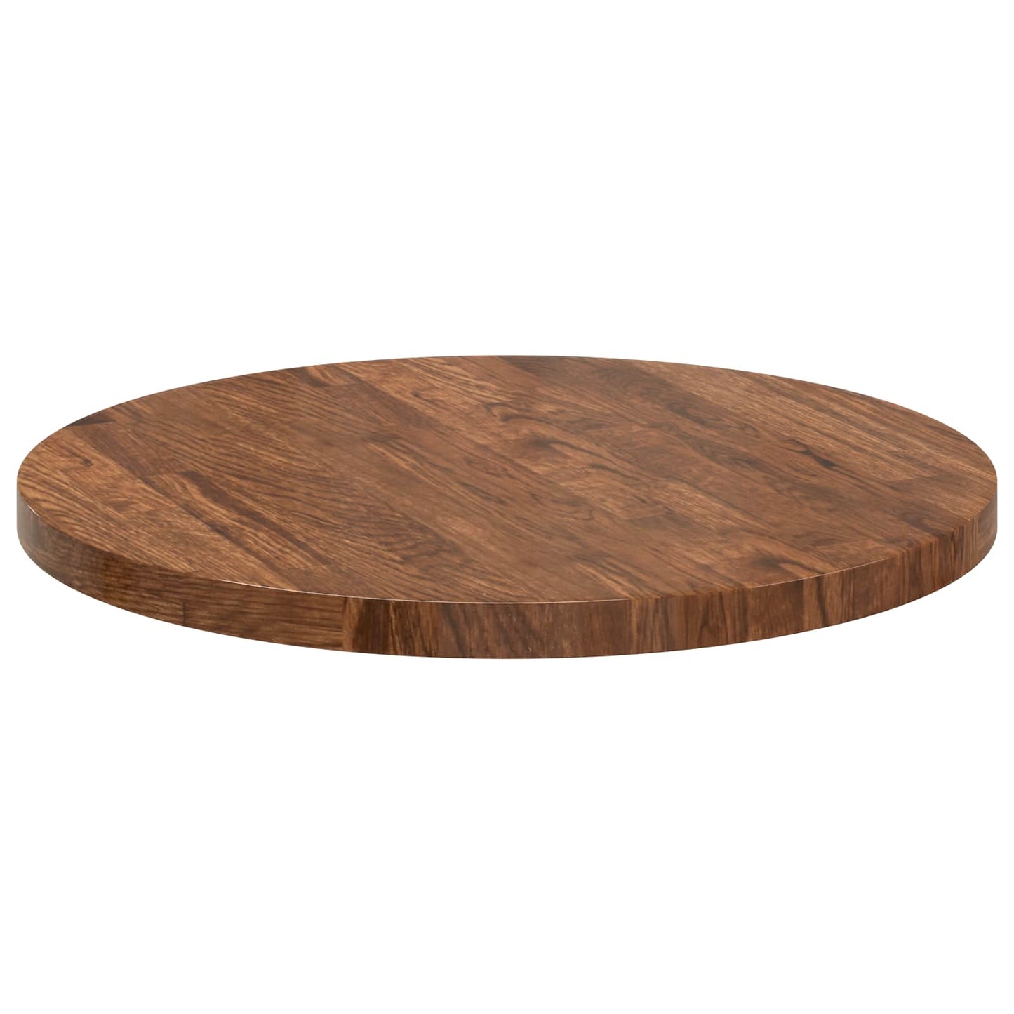 Table Top Ø 50 x 2.5 cm Round Solid Oak Wood Light Brown