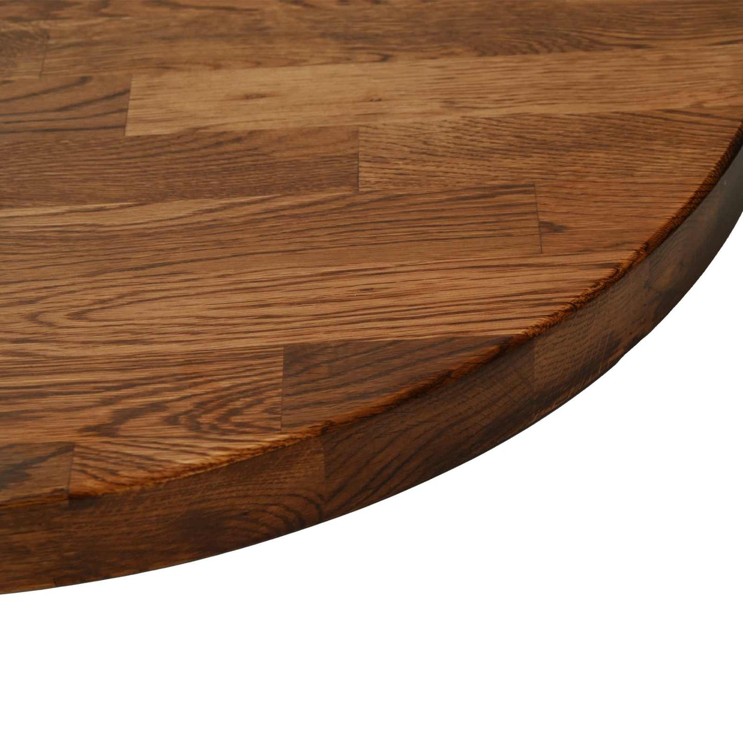 Table Top Ø 80 x 4 cm Round Solid Oak Wood Light Brown
