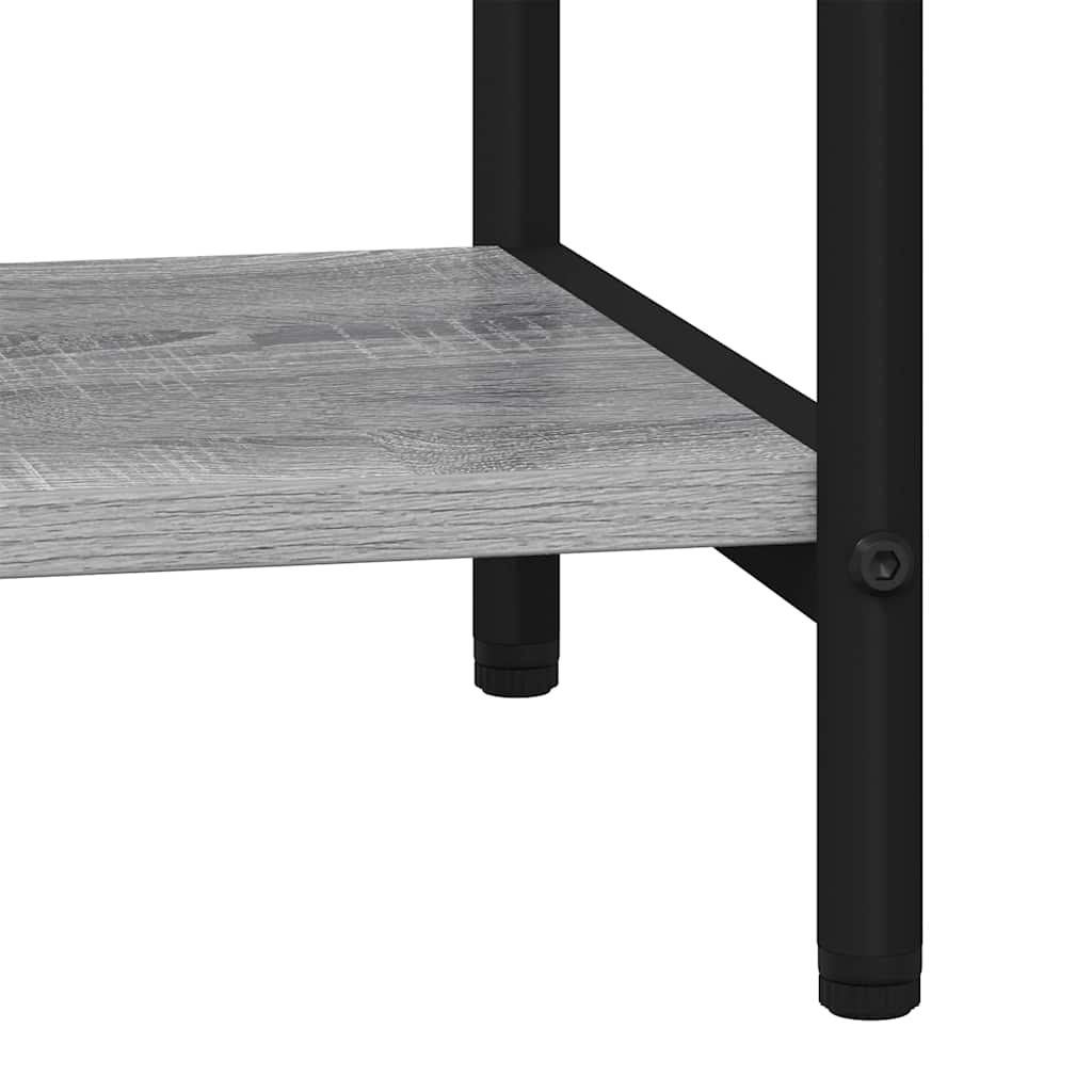 Bookshelf 3-Tier 40 x 30 x 109 cm Engineered wood Grey Sonoma
