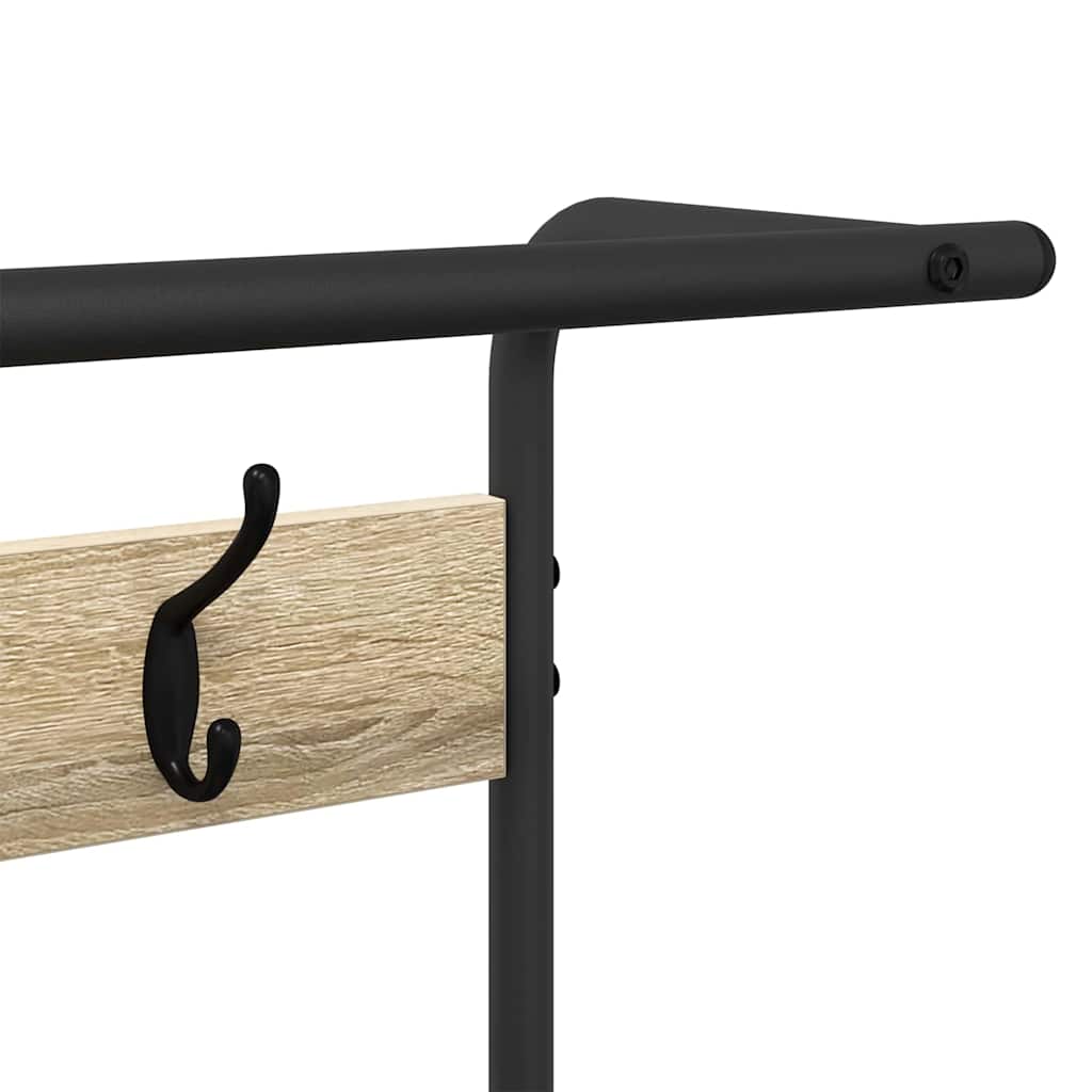 Coat Rack Sonoma Oak 75 x 34 x 184 cm Engineered wood