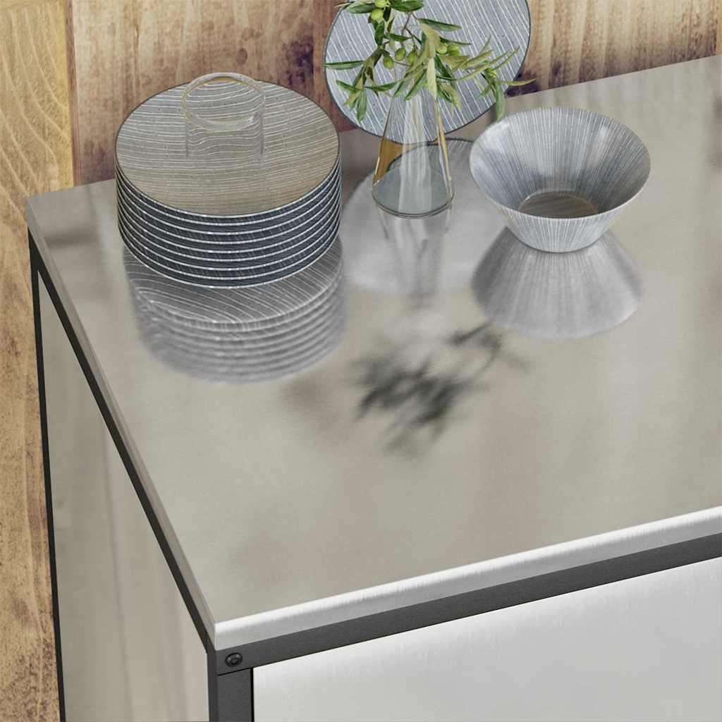 Kitchen Storage Set HATTEM 3 pcs Silver Galvanised Steel