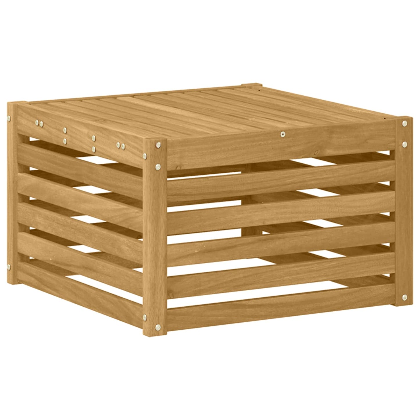 Outdoor Sofa Set 7 pcs White Solid Acacia Wood