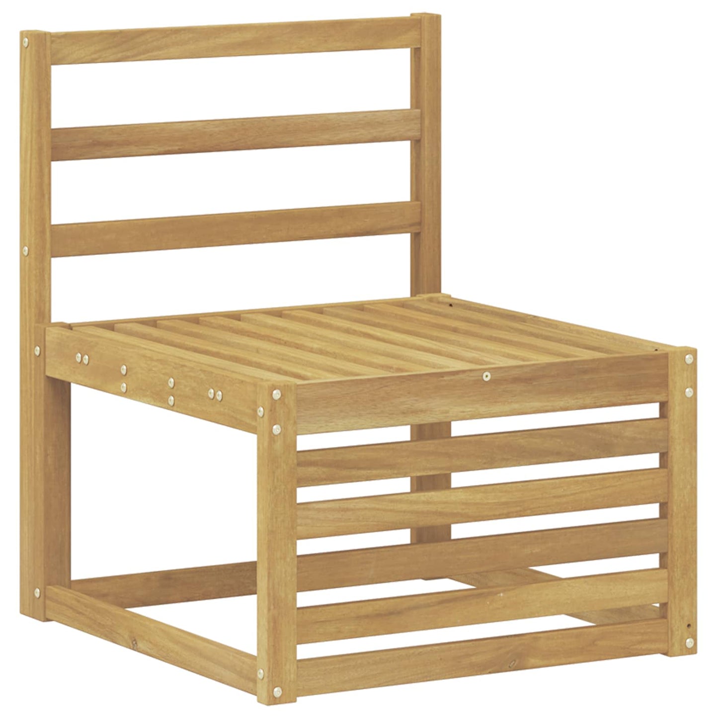 Outdoor Sofa Set 6 pcs White Solid Acacia Wood