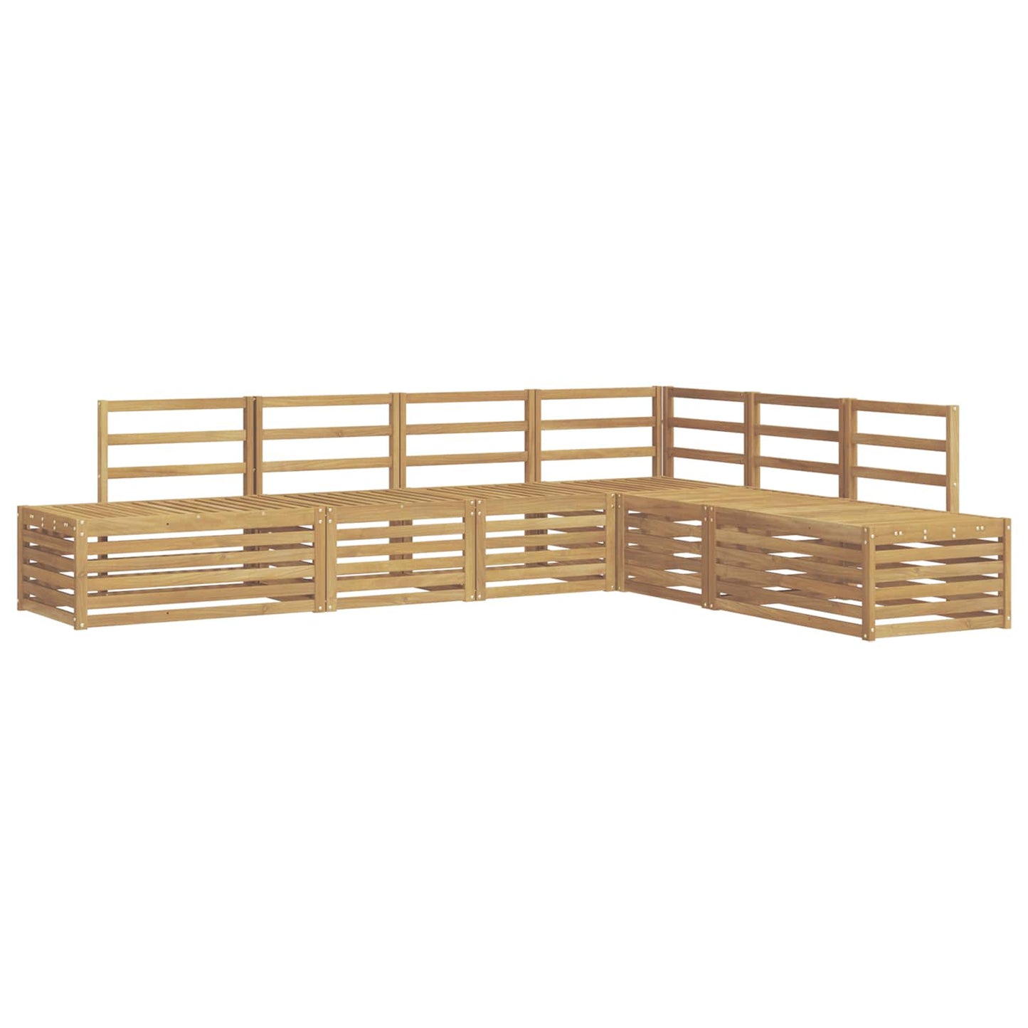 Outdoor Sofa Set 6 Piece White