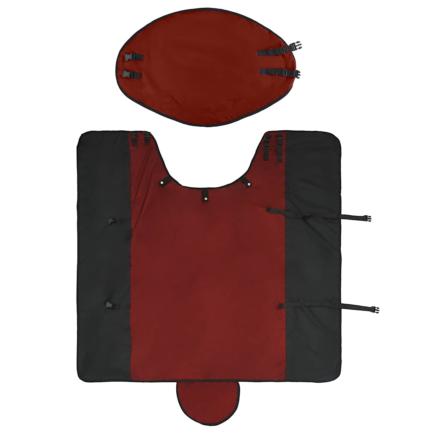Horse Blanket Bordeaux and Black 95 cm Polyester
