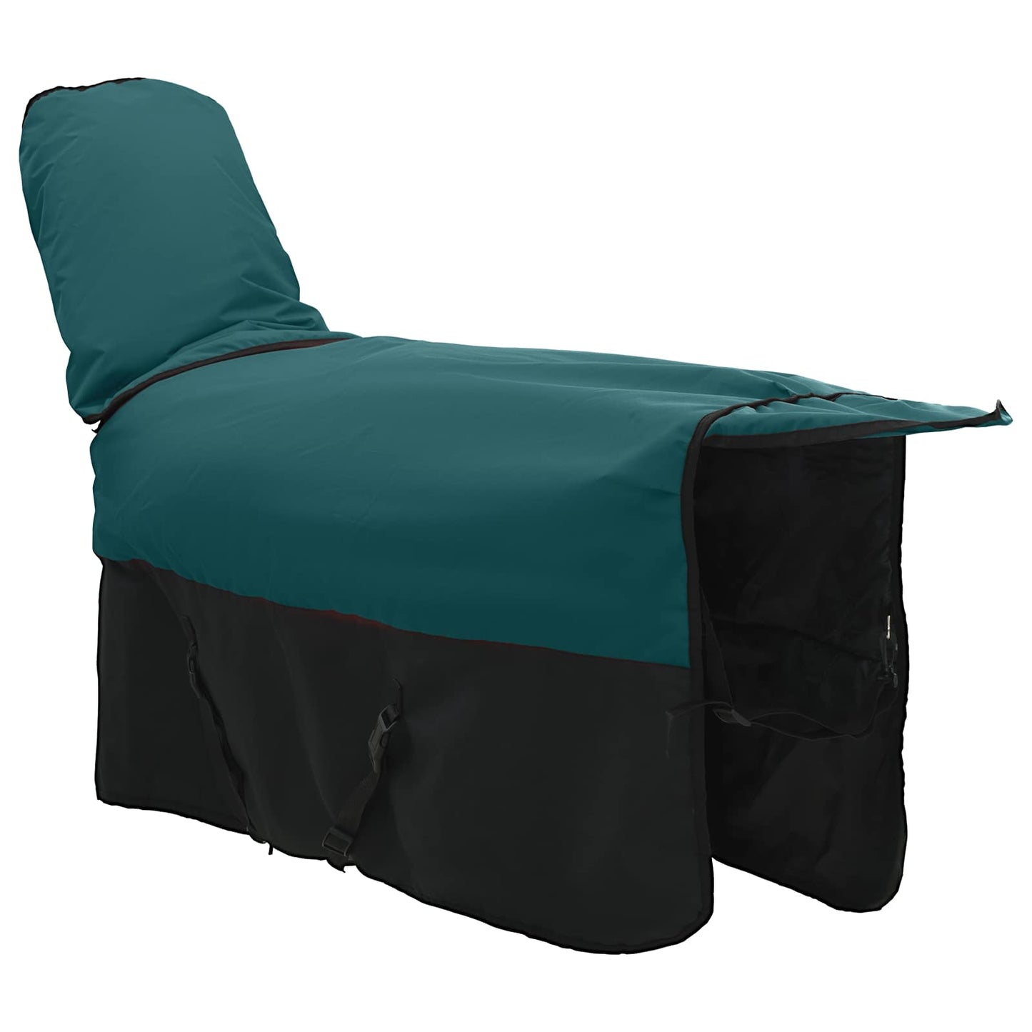 Horse Blanket Dark Green and Black 155 cm Polyester