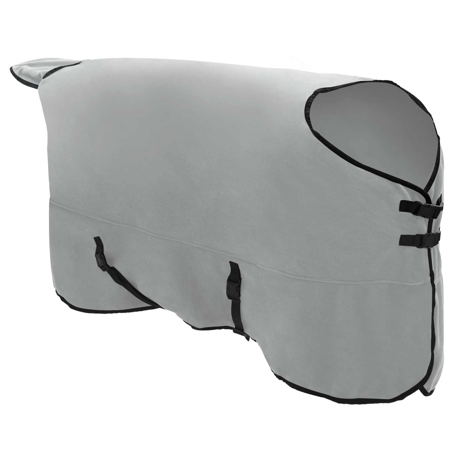 Horse Blanket Full Light Grey and Pink 155 cm Polyester Fleece