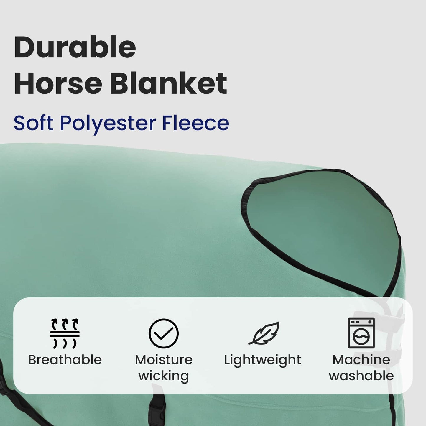 Horse Blanket Special Green 145 cm Polyester Fleece