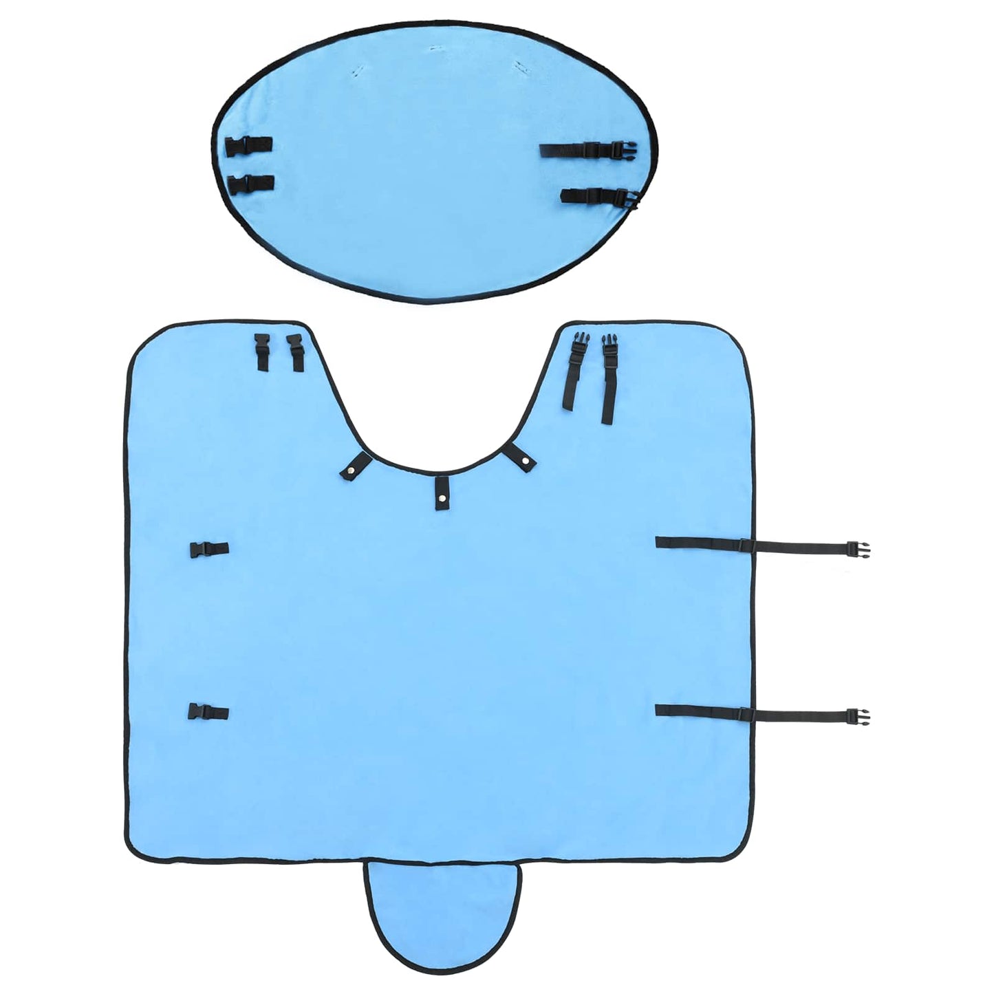 Horse Blanket Full Aqua 105 cm Polyester Fleece