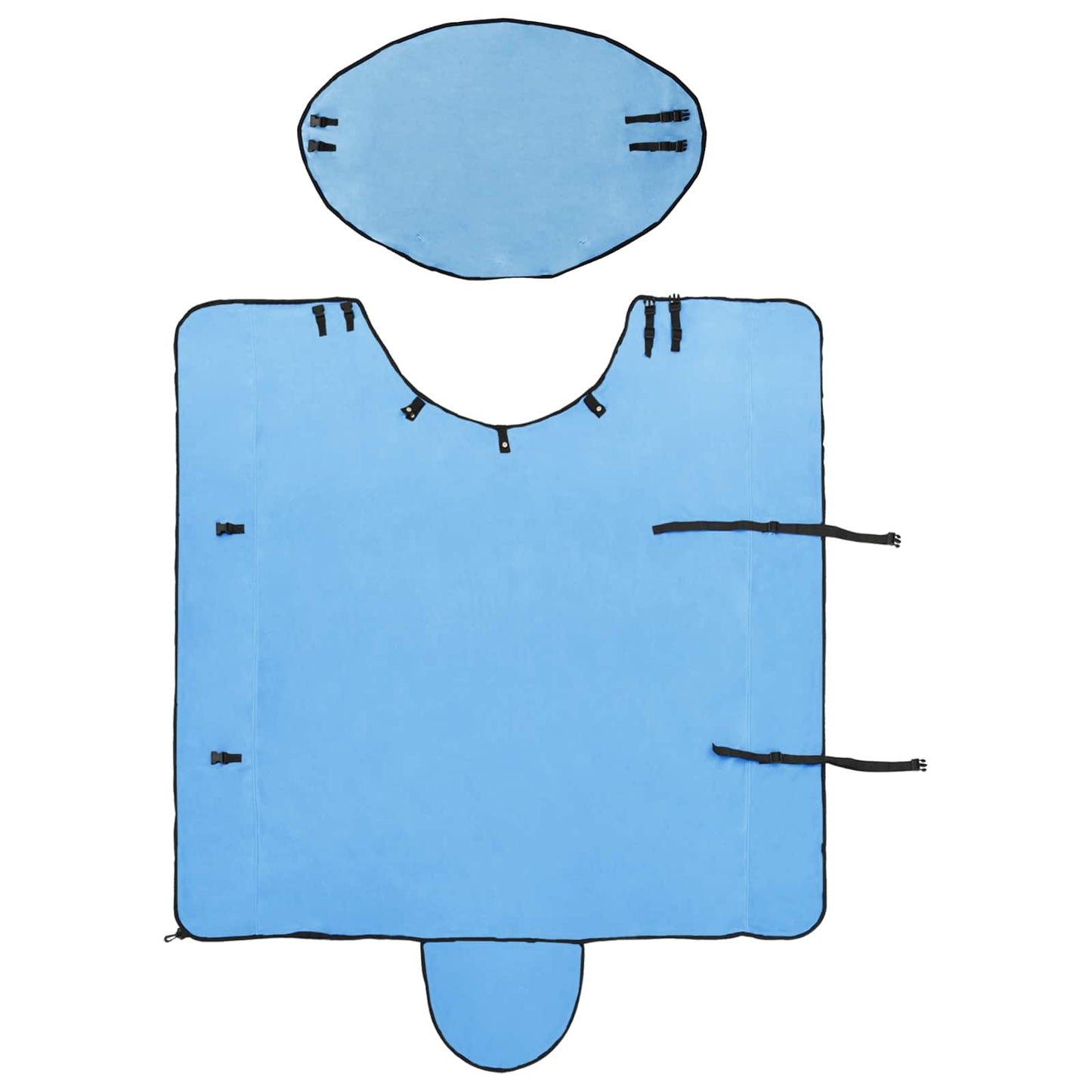 Horse Blanket Full Aqua 135 cm Polyester Fleece