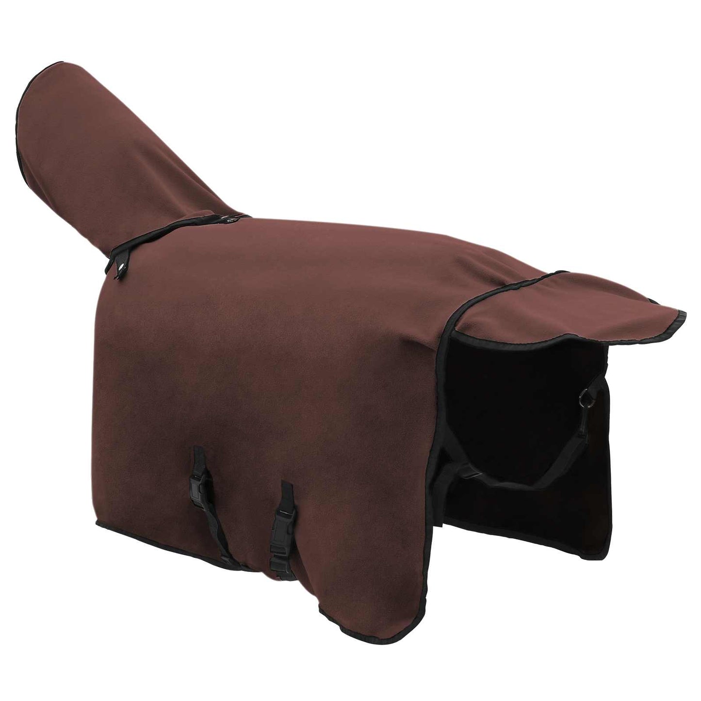 Horse Blanket Full Dark Brown 75 cm Polyester Fleece