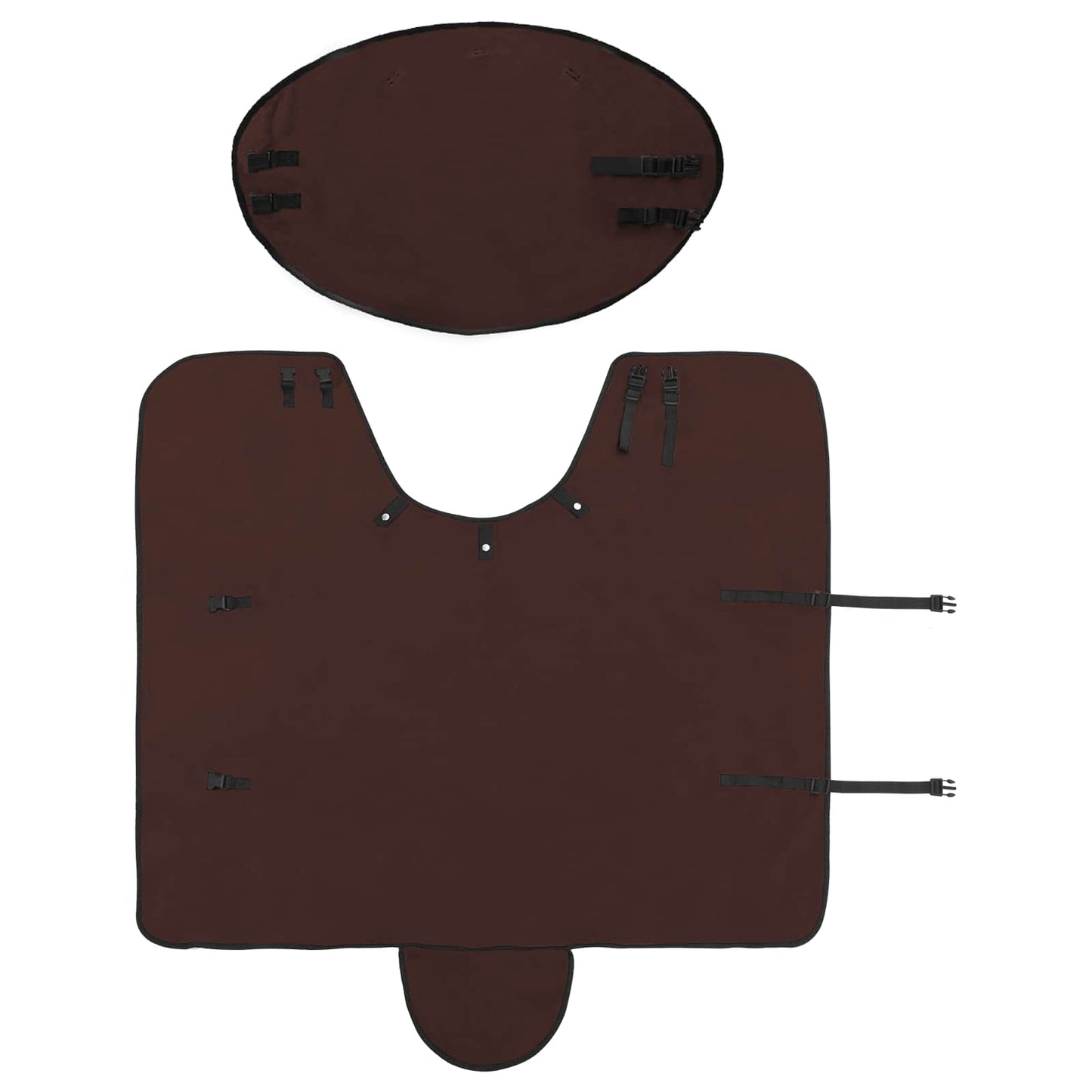 Horse Blanket Full Dark Brown 105 cm Polyester Fleece