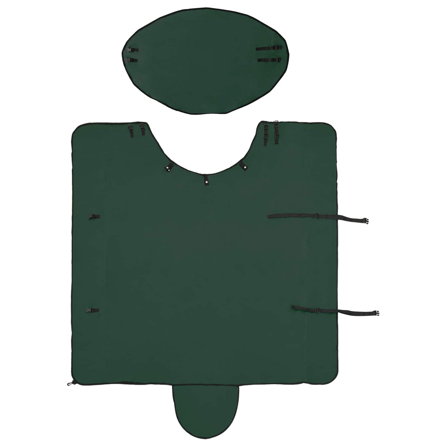 Horse Blanket Full Dark Green 145 cm Polyester Fleece