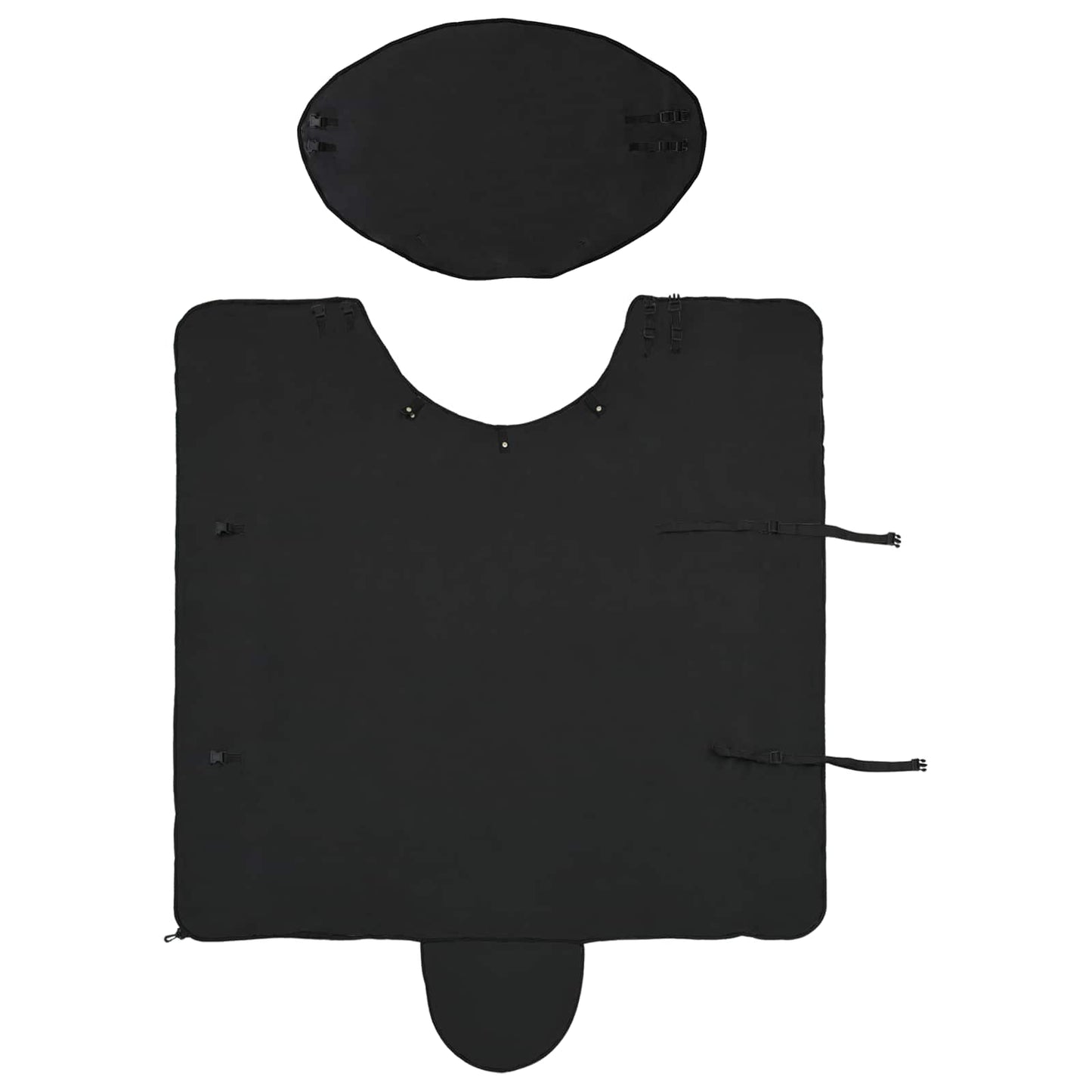 Horse Blanket Black 95 cm Polyester Fleece