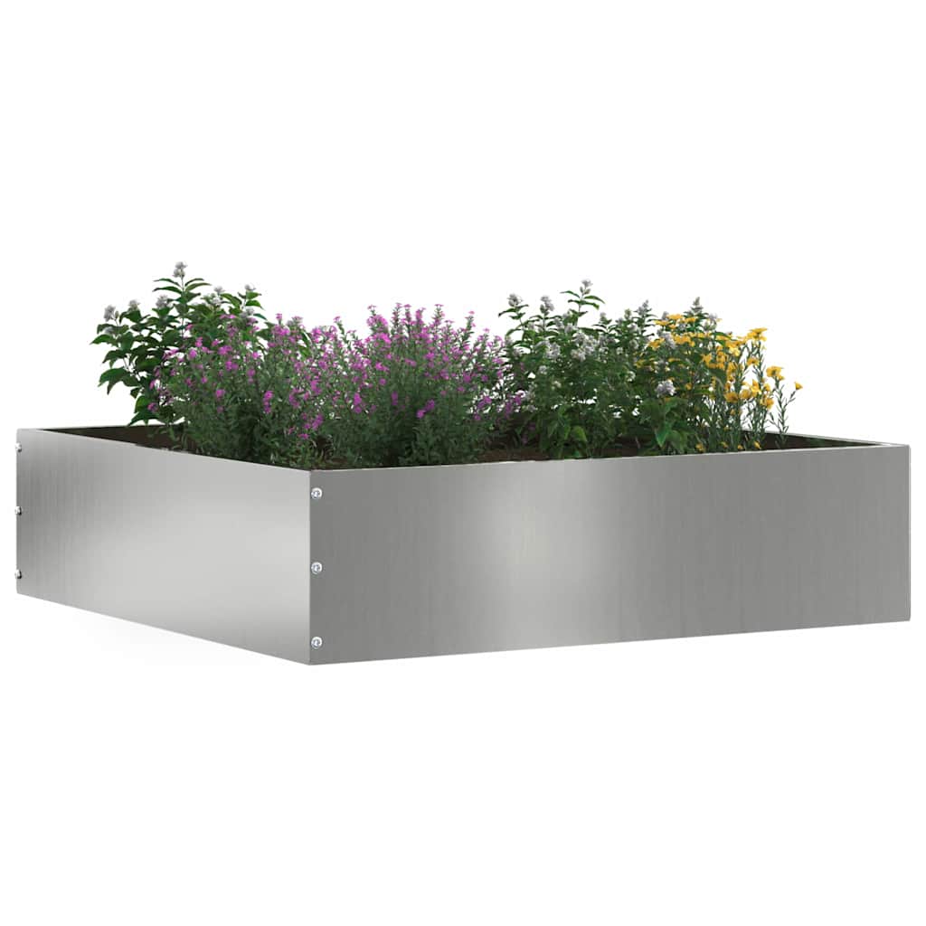 Lawn Edging 50 x 50 x 13 cm Galvanised Steel Silver