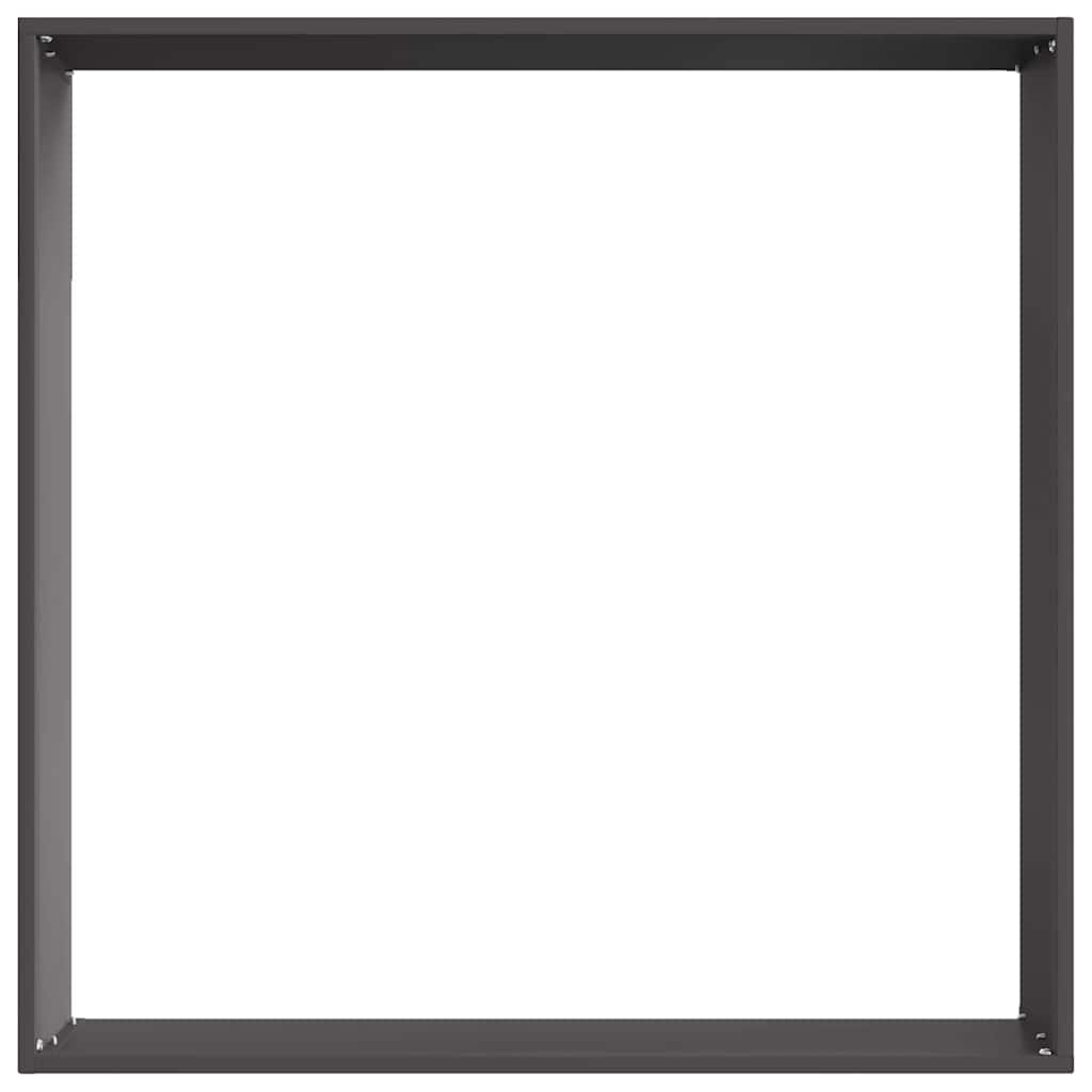 Lawn Edging 60 x 60 x 13 cm Steel Black