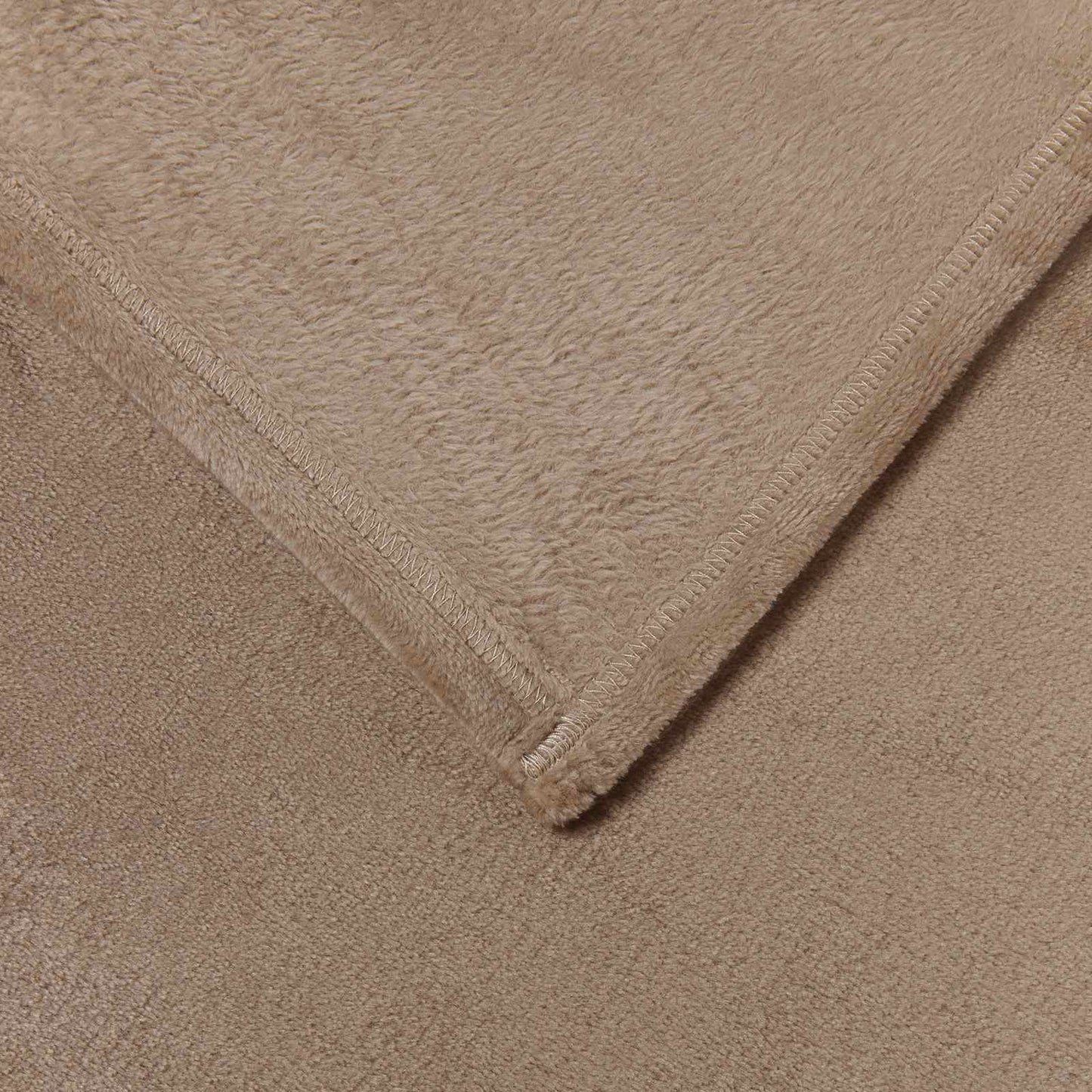 Throw Blanket Camel 220 x 240 cm 1.37 kg Fleece